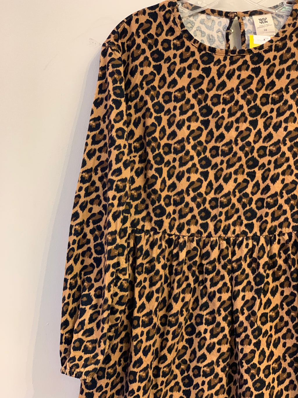 Lucy & Yak leopard print corduroy dress