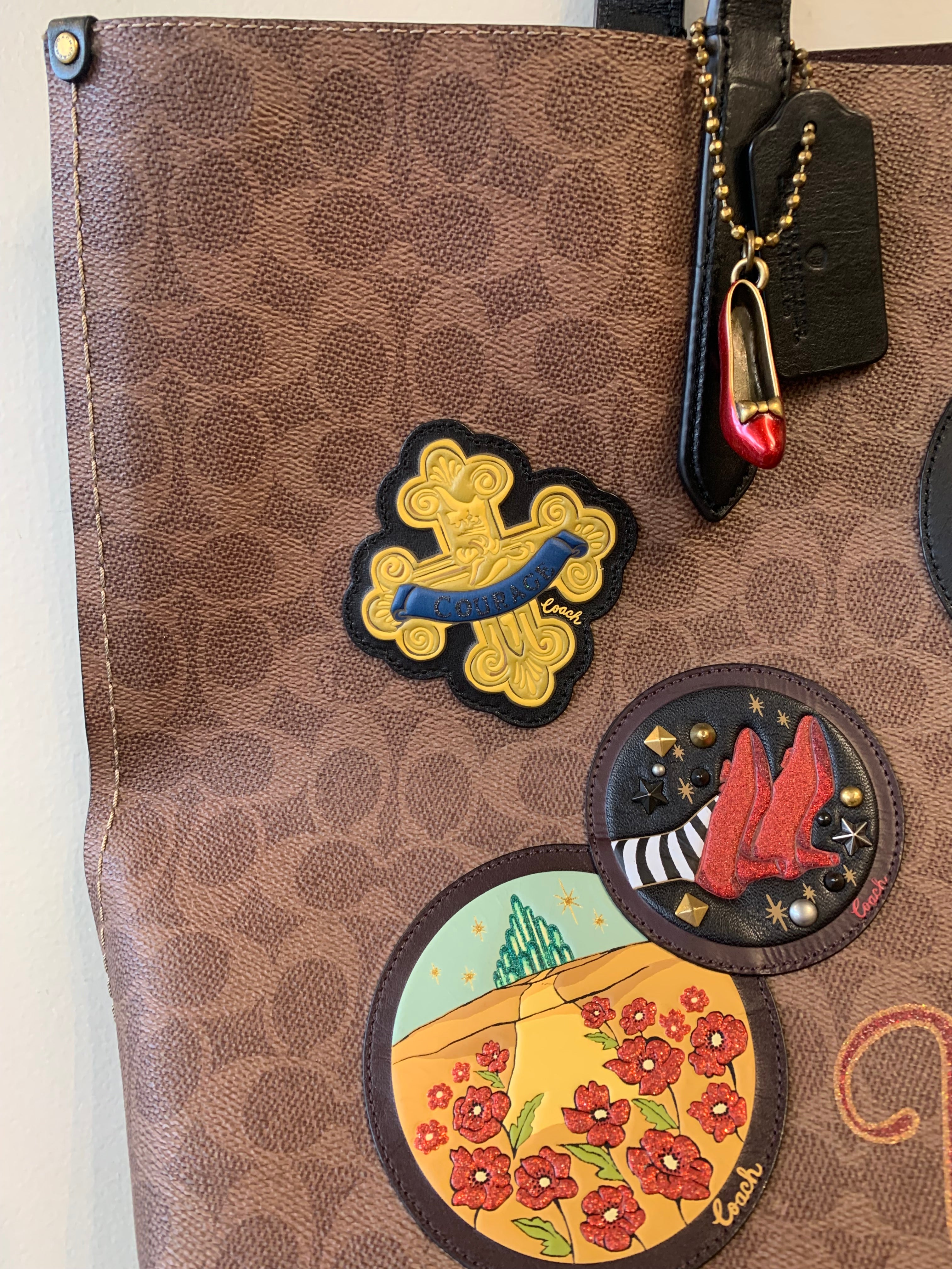 Coach Wizard of Oz tote signature leather