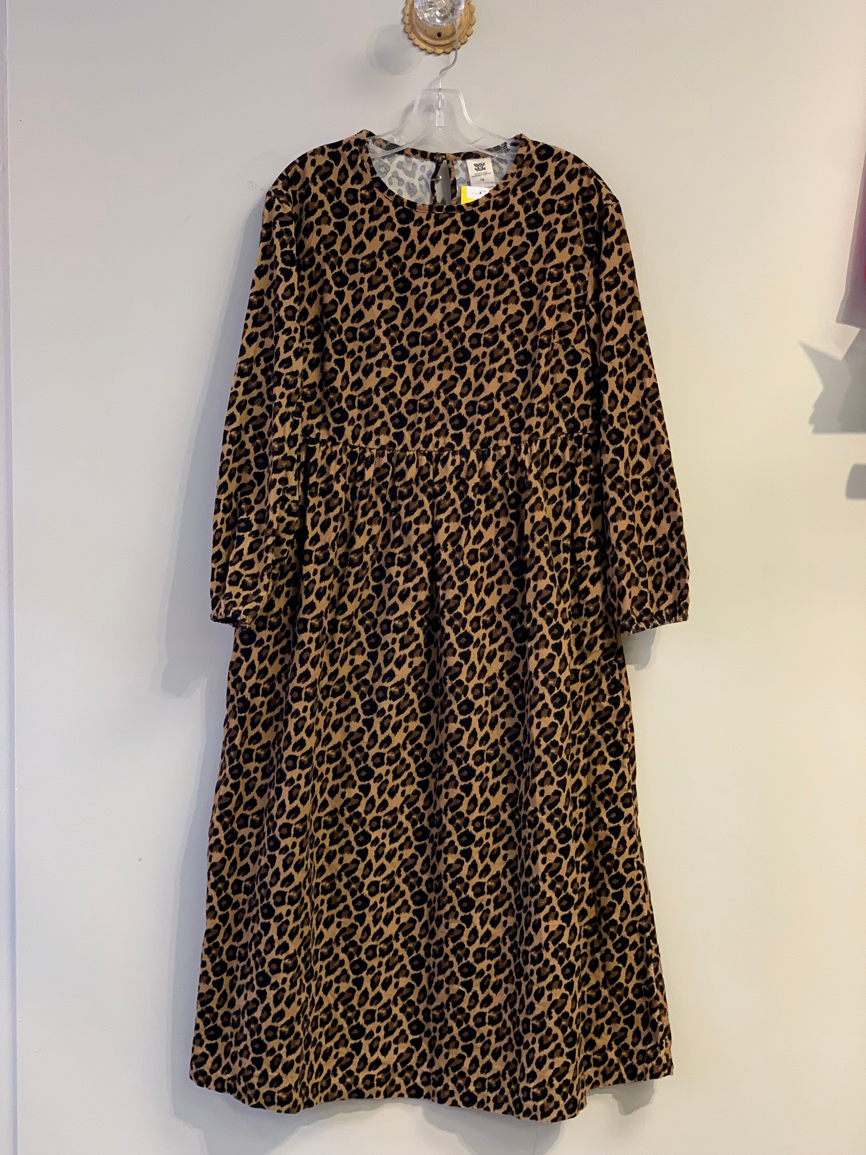 Lucy & Yak leopard print corduroy dress
