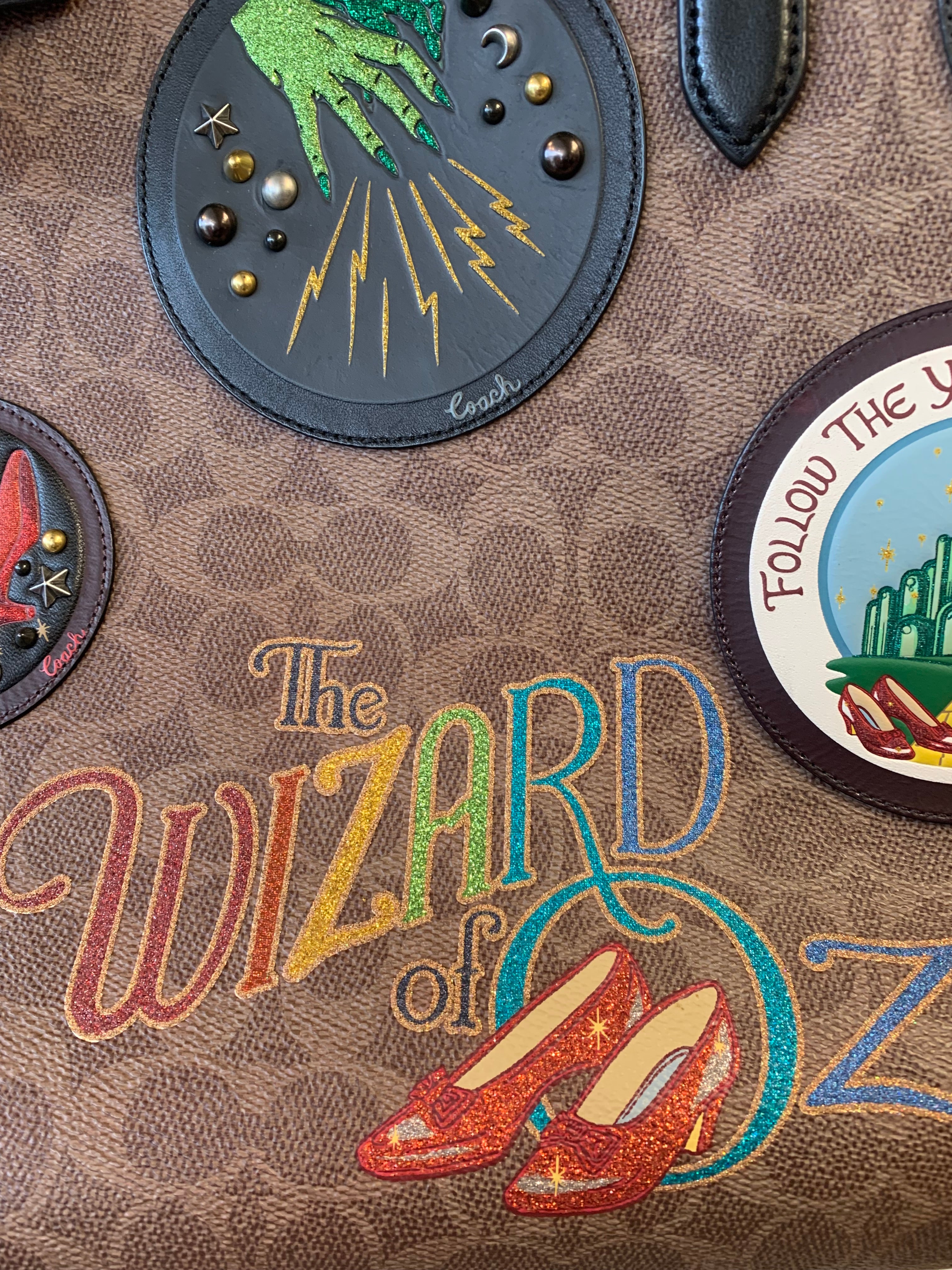 Coach Wizard of Oz tote signature leather