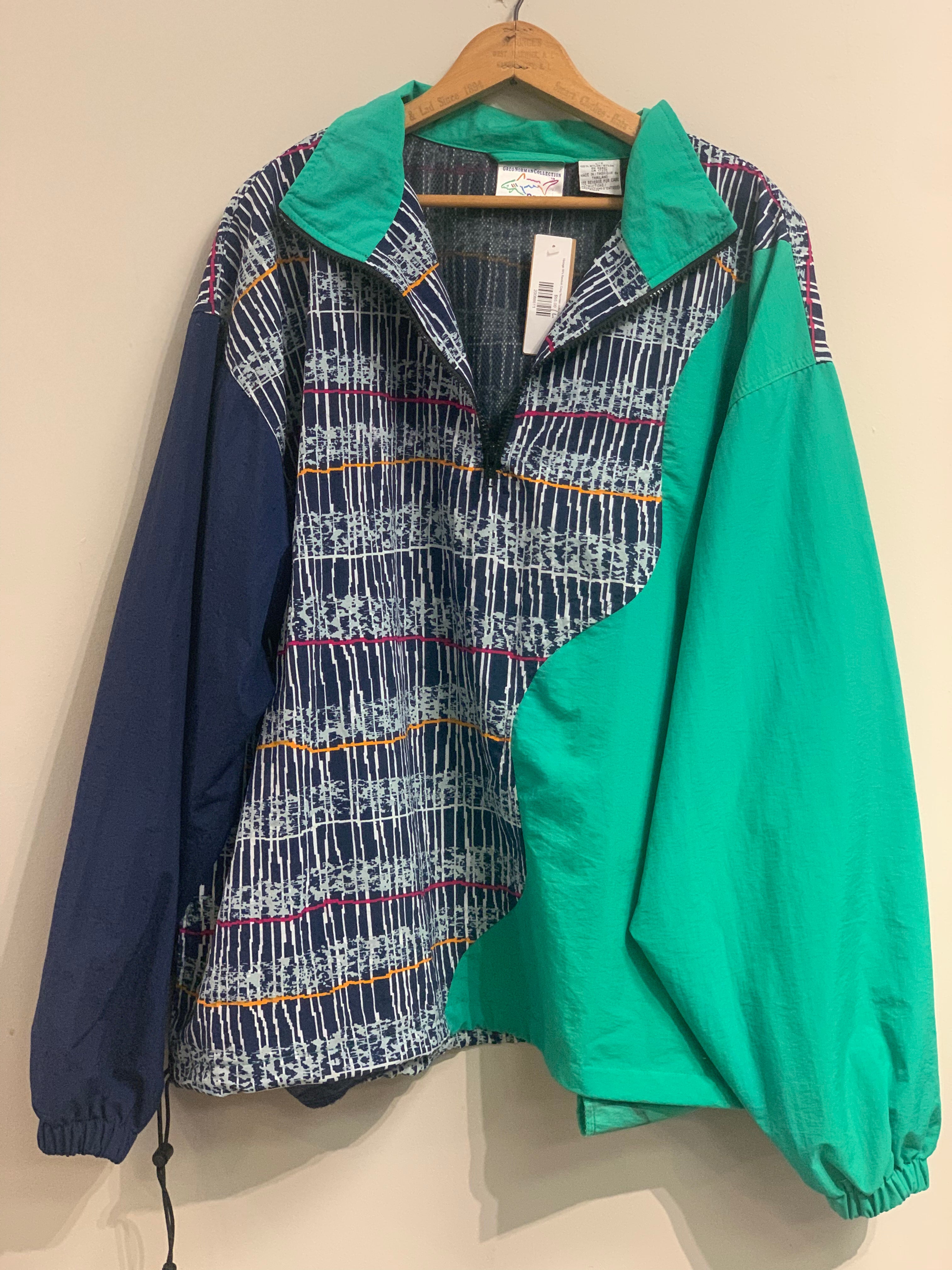 Vintage 90's Reebok Greg Norman collection pullover windbreaker