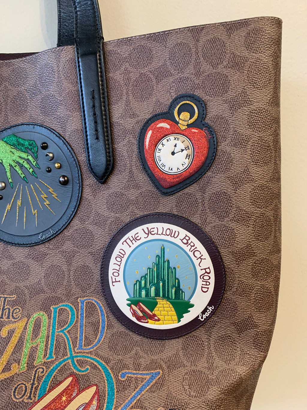 Coach Wizard of Oz tote signature leather