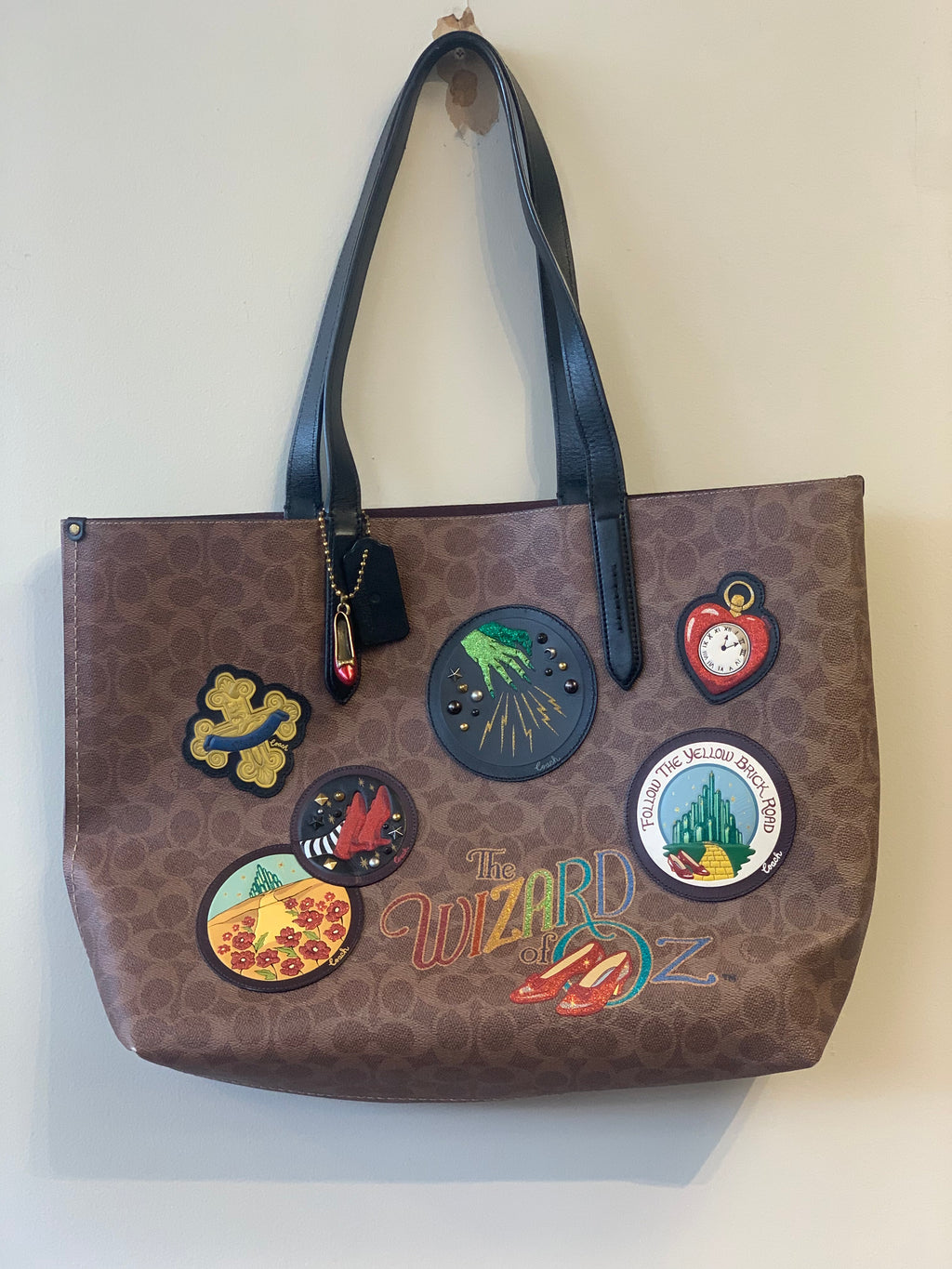 Coach Wizard of Oz tote signature leather
