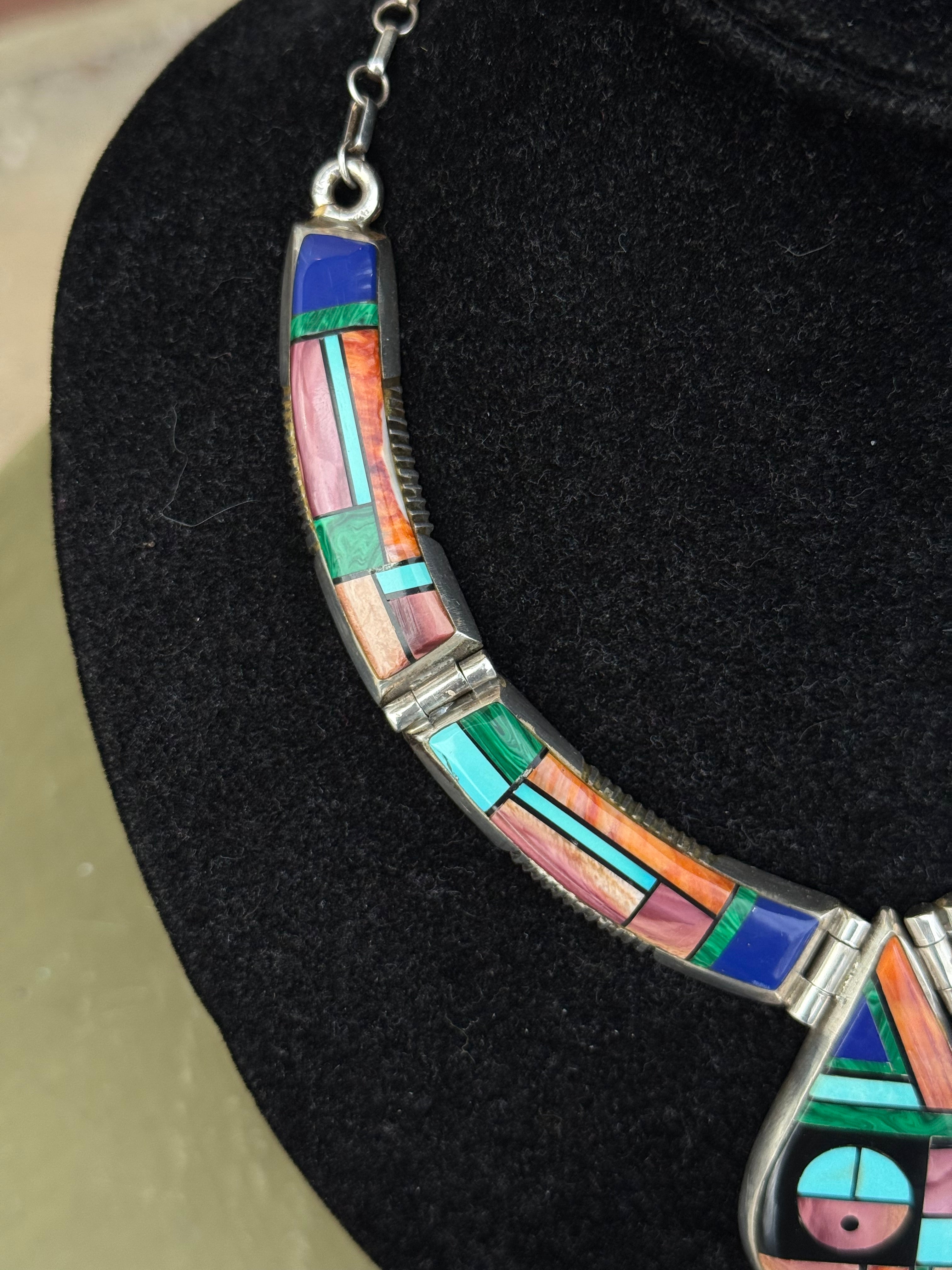 Frank Yellowhorse Navajo Sterling vintage necklace *RARE*