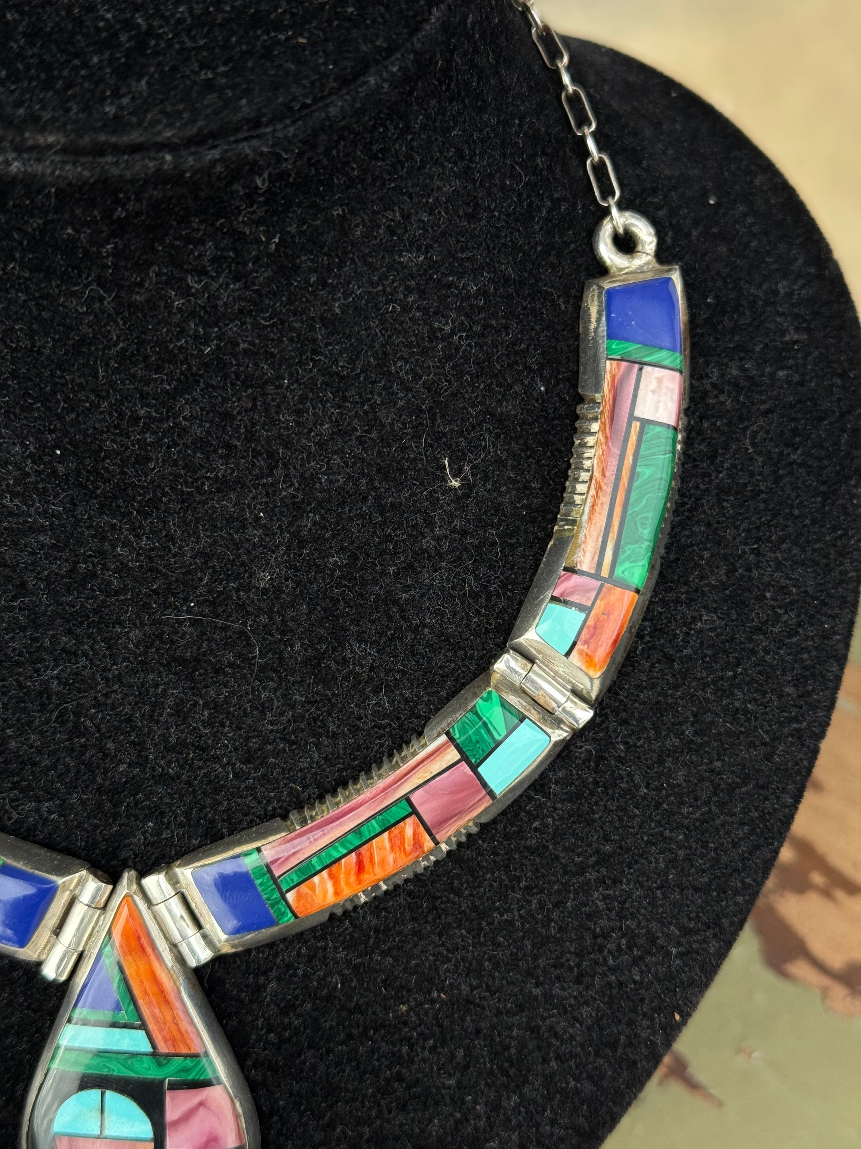 Frank Yellowhorse Navajo Sterling vintage necklace *RARE*