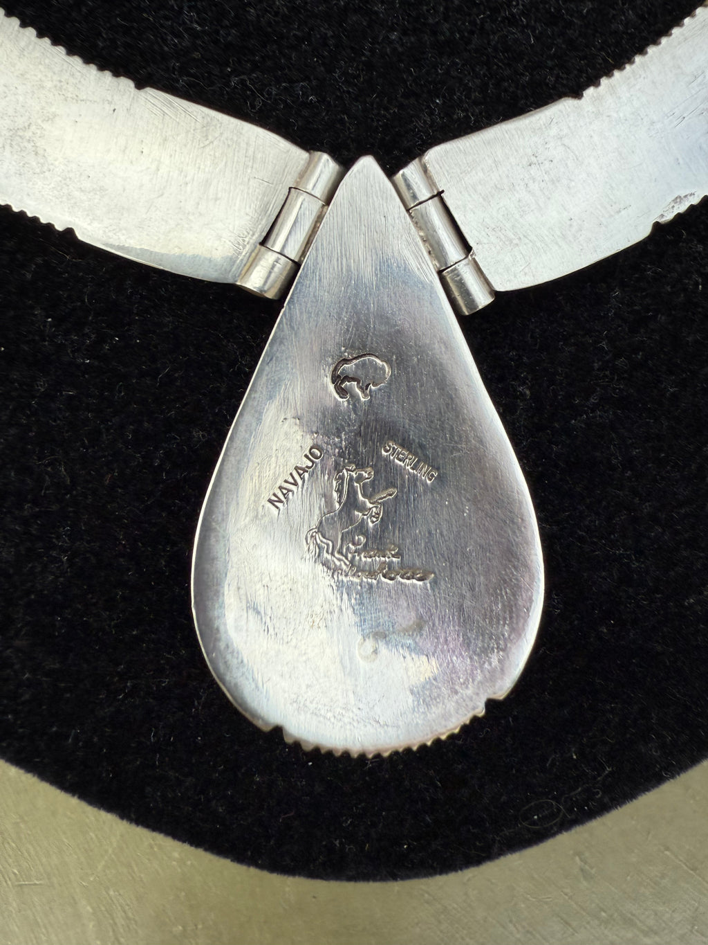 Frank Yellowhorse Navajo Sterling vintage necklace *RARE*