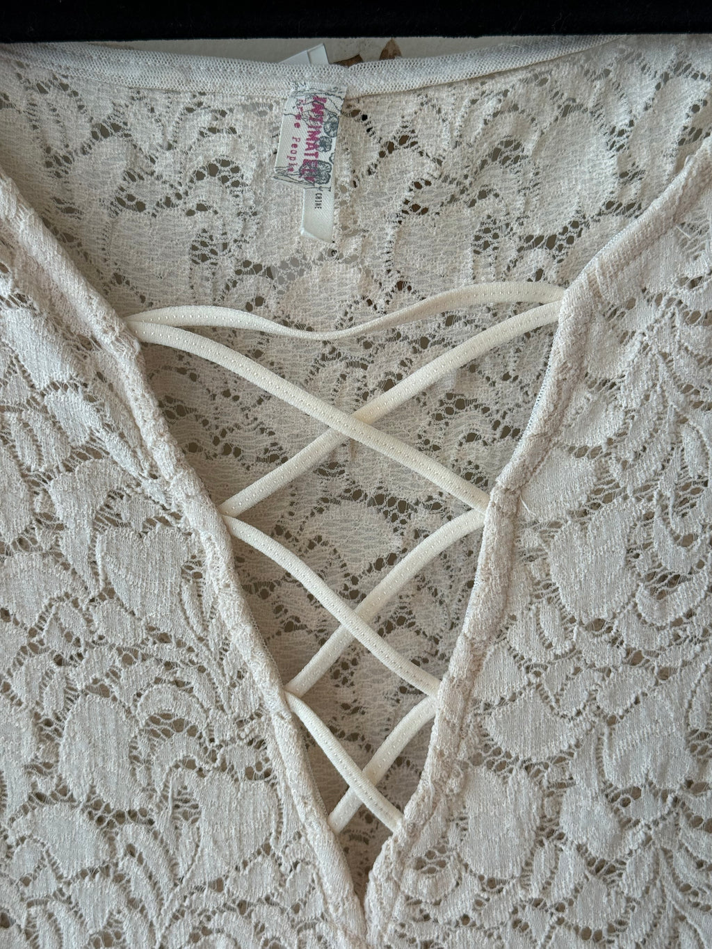 Intimately off-white lace dress
