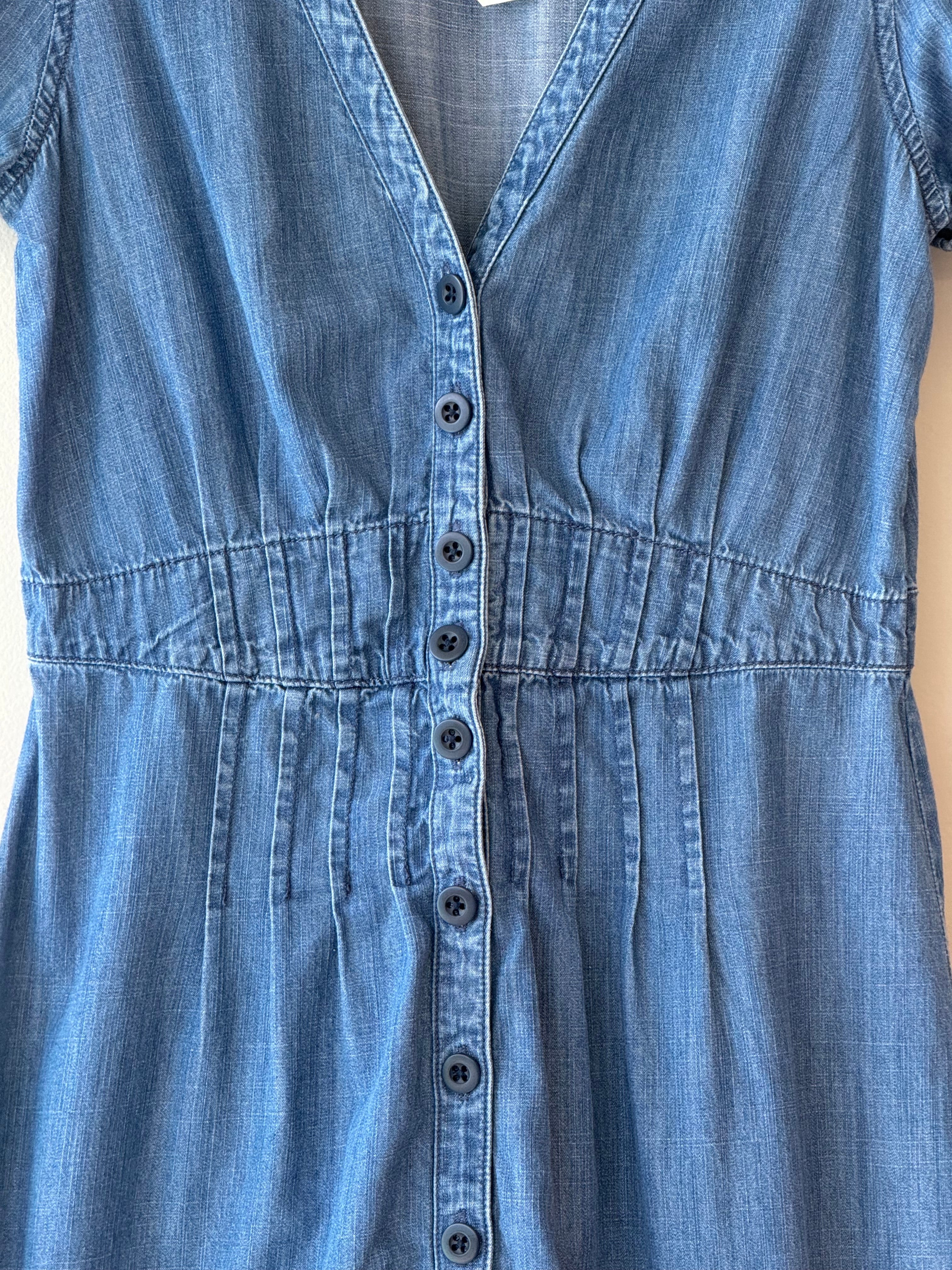 Madewell denim button up dress