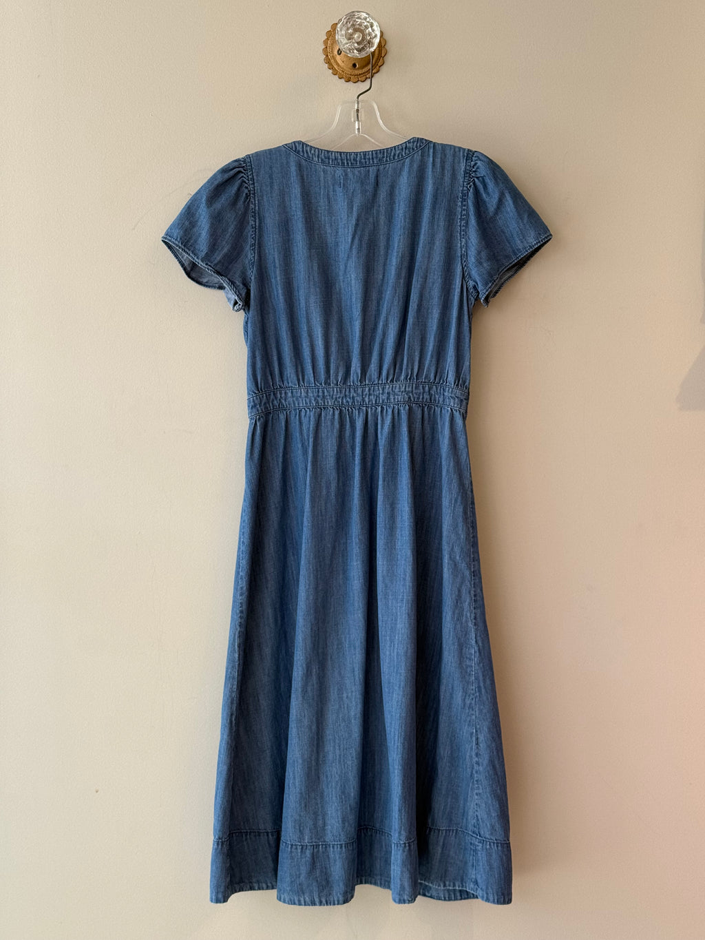 Madewell denim button up dress