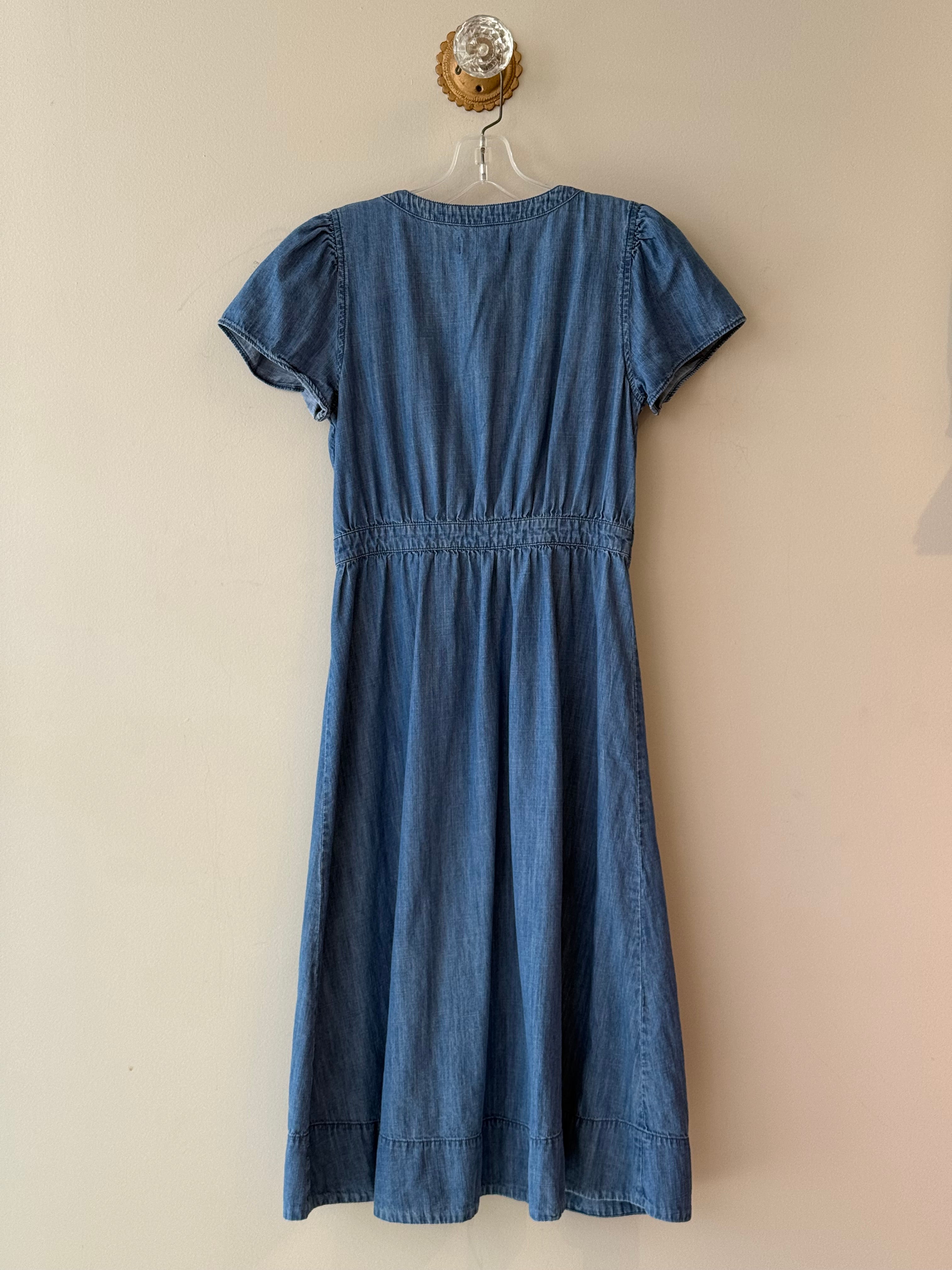 Madewell denim button up dress