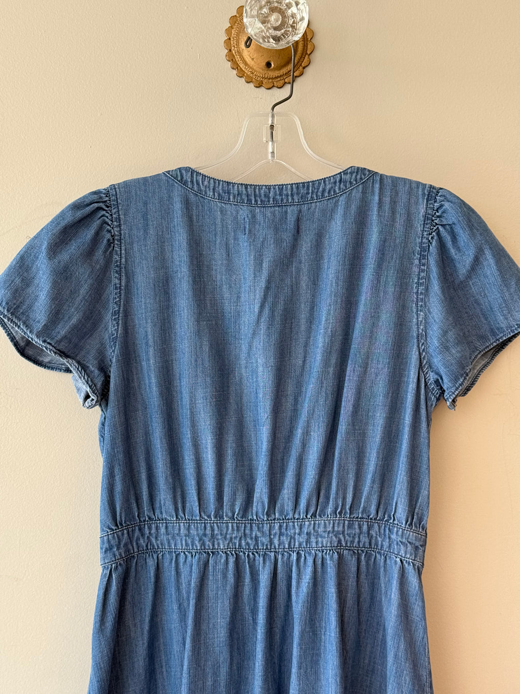 Madewell denim button up dress