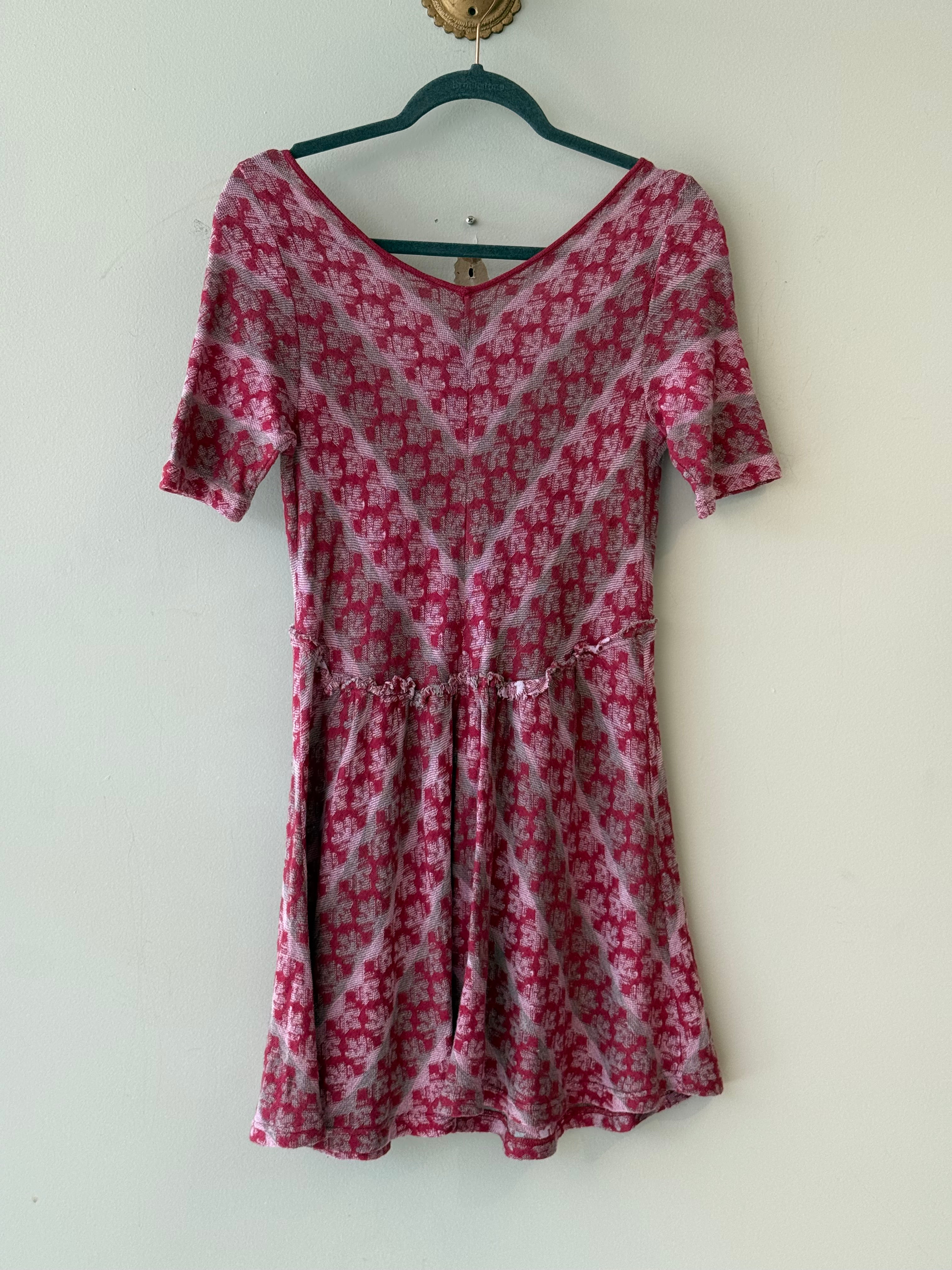 Free People red scoop neck dress