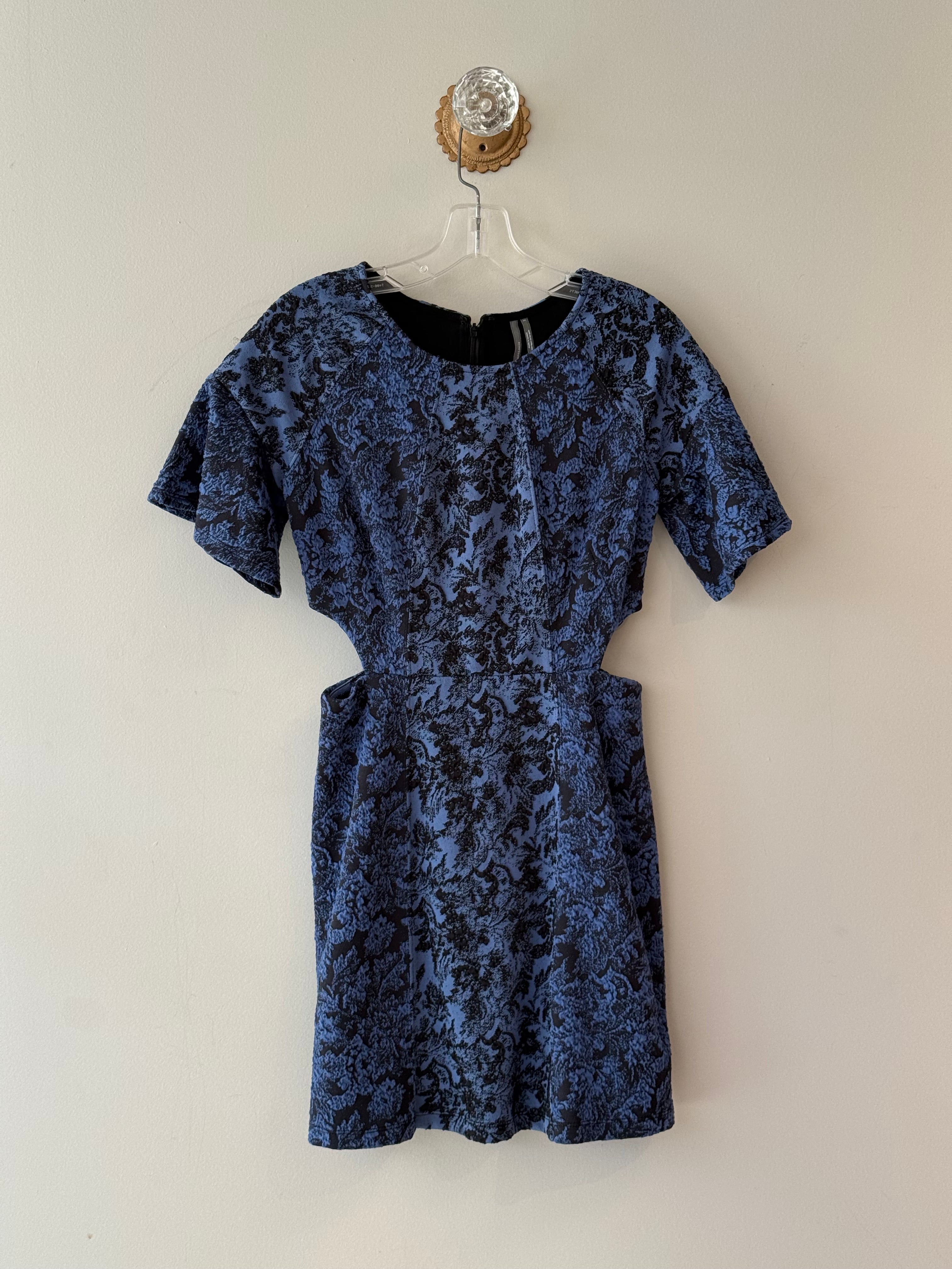 Anthropologie blue/black dress NWT