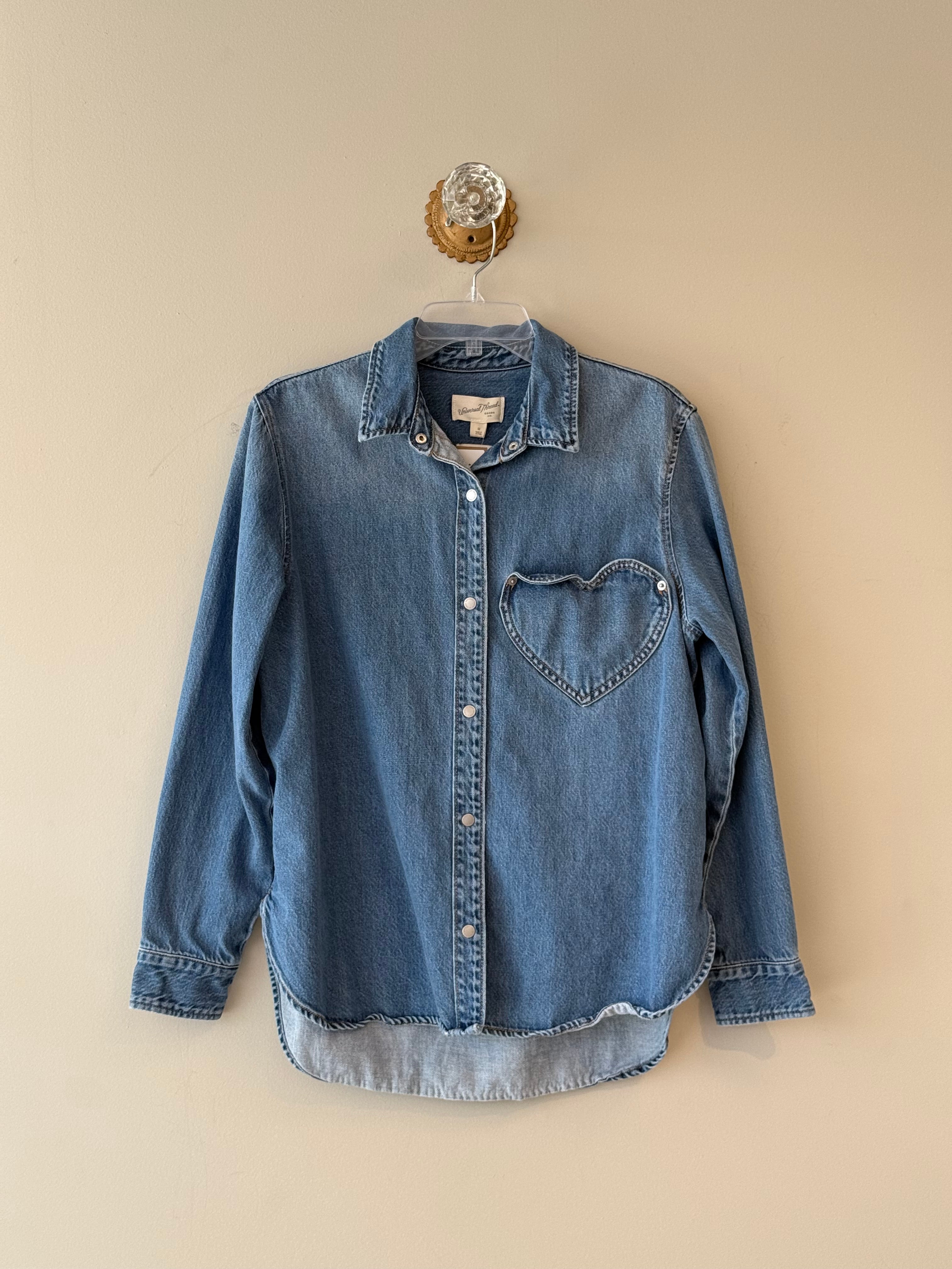 Universal Thread heart pocket denim shirt