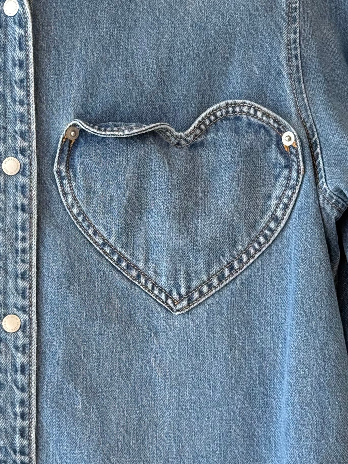 Universal Thread heart pocket denim shirt