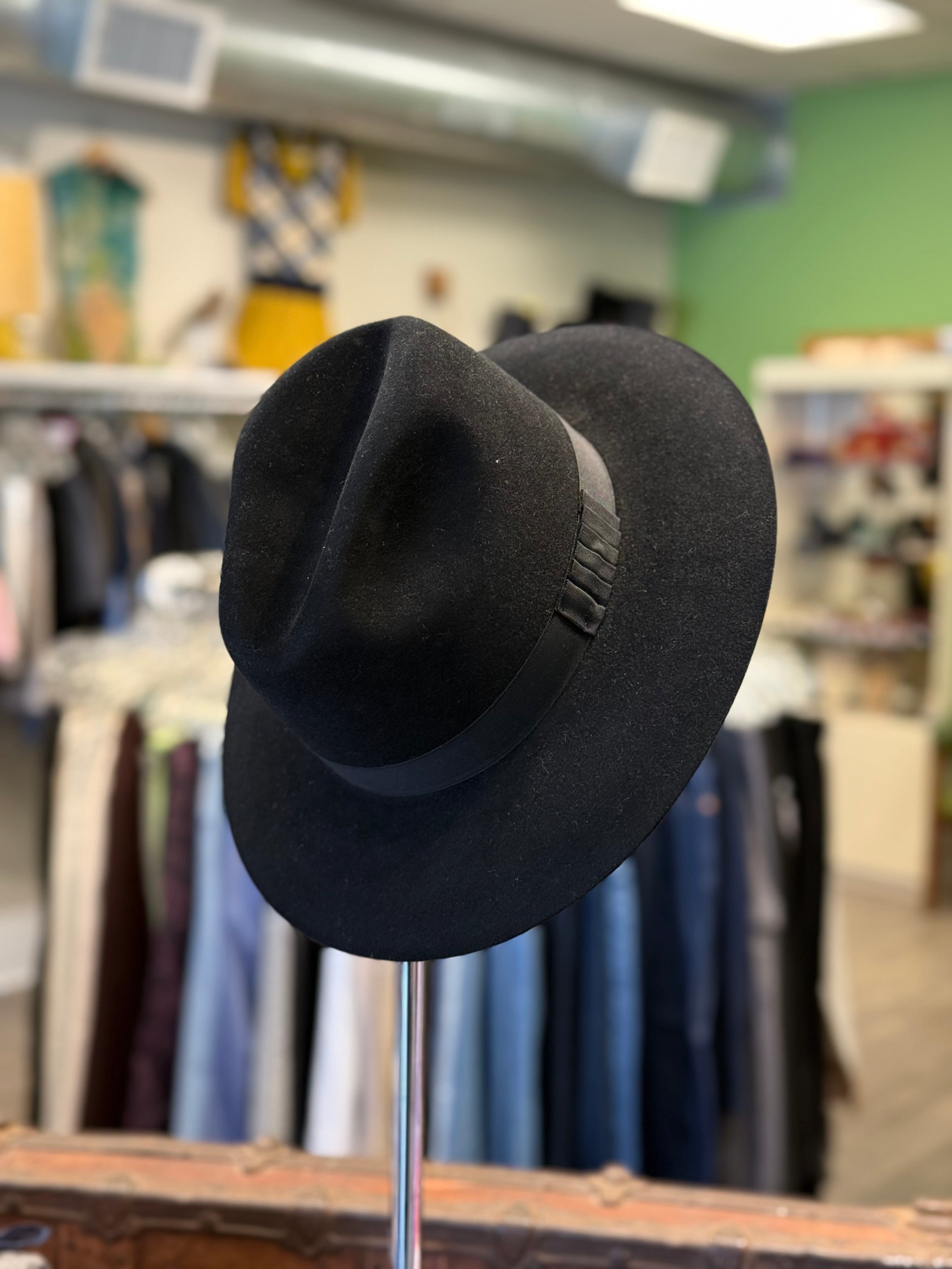 Stetson Key Club black felt Dexter hat