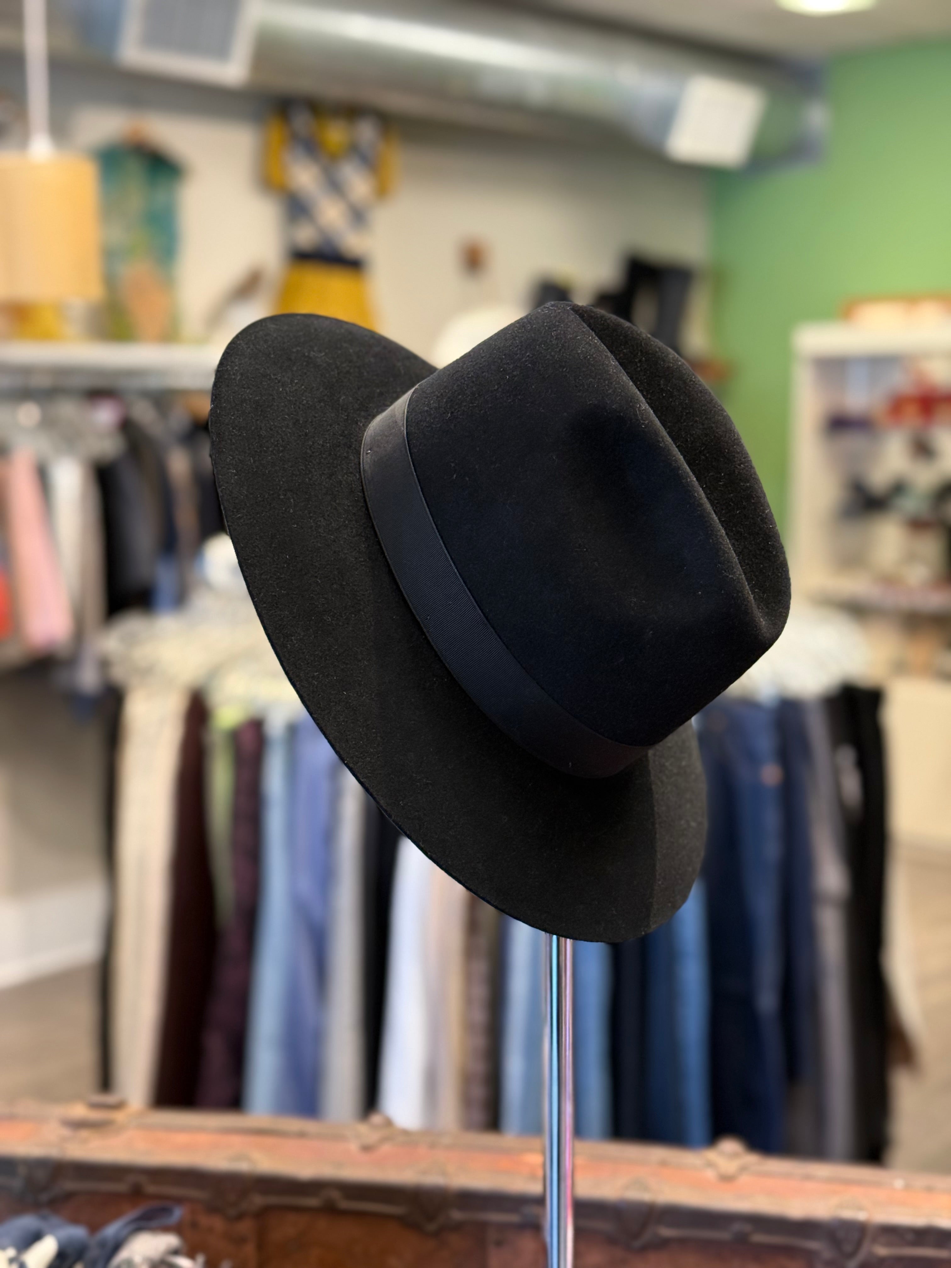 Stetson Key Club black felt Dexter hat