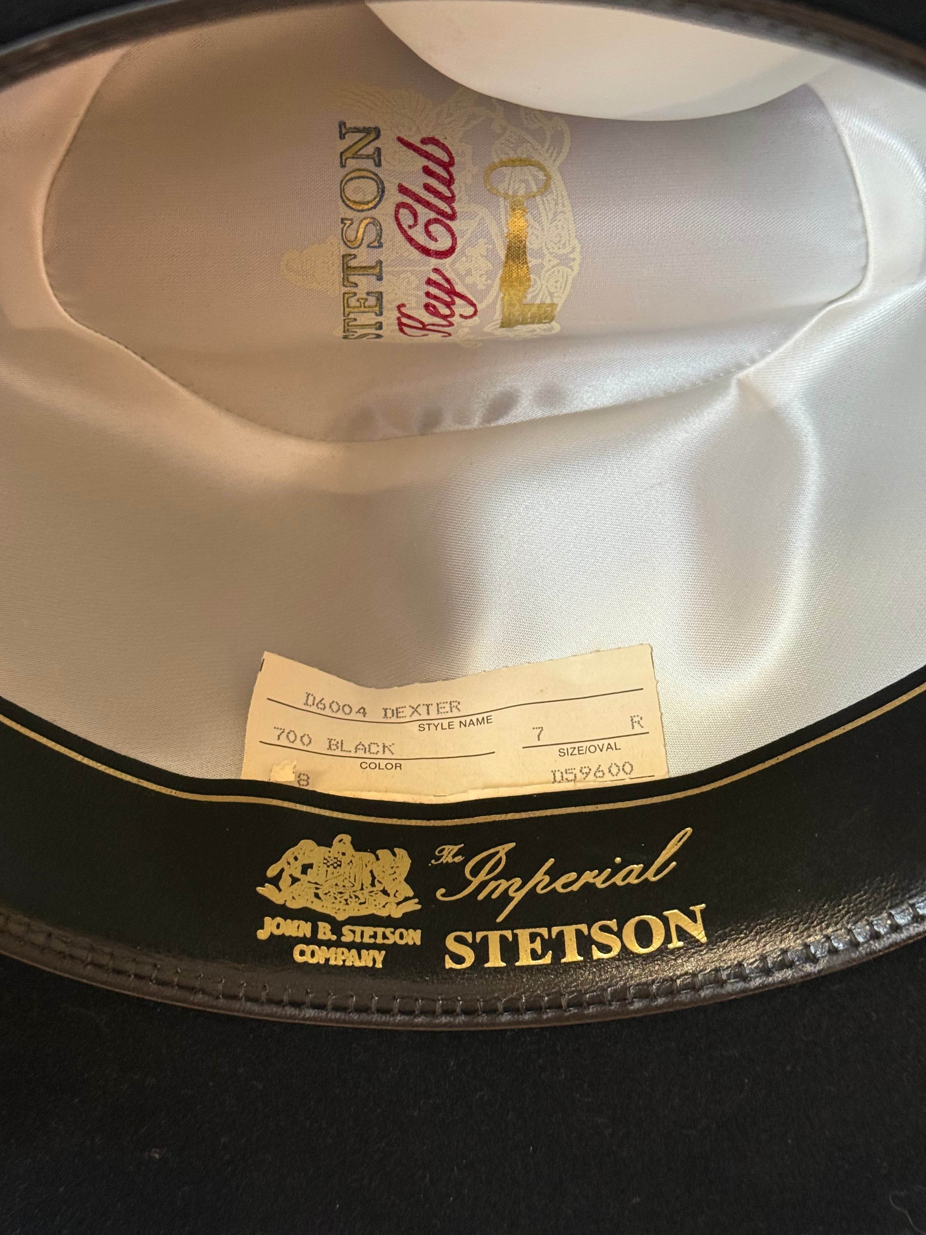 Stetson Key Club black felt Dexter hat