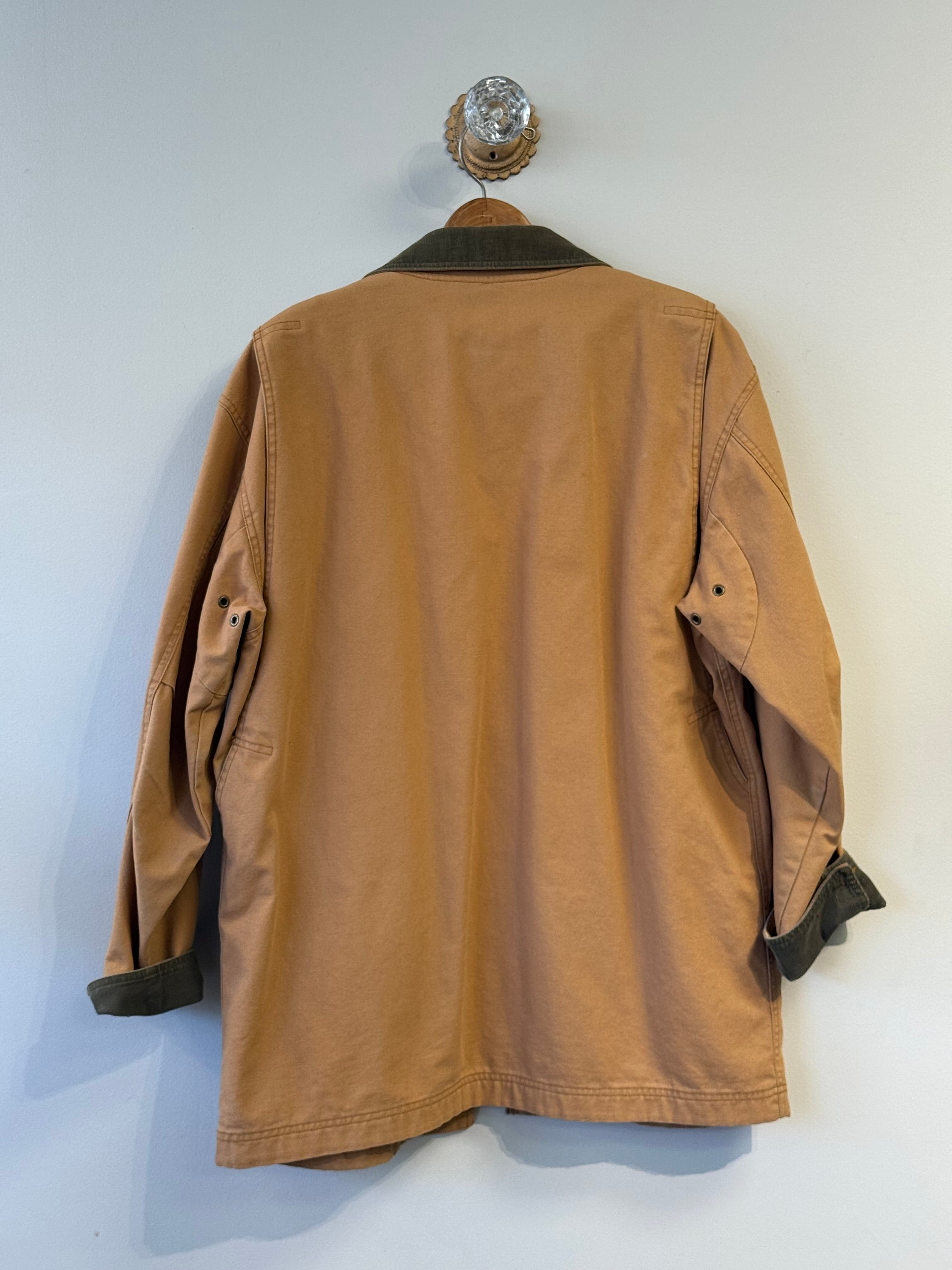 LL Bean vintage Field Coat red plaid lining