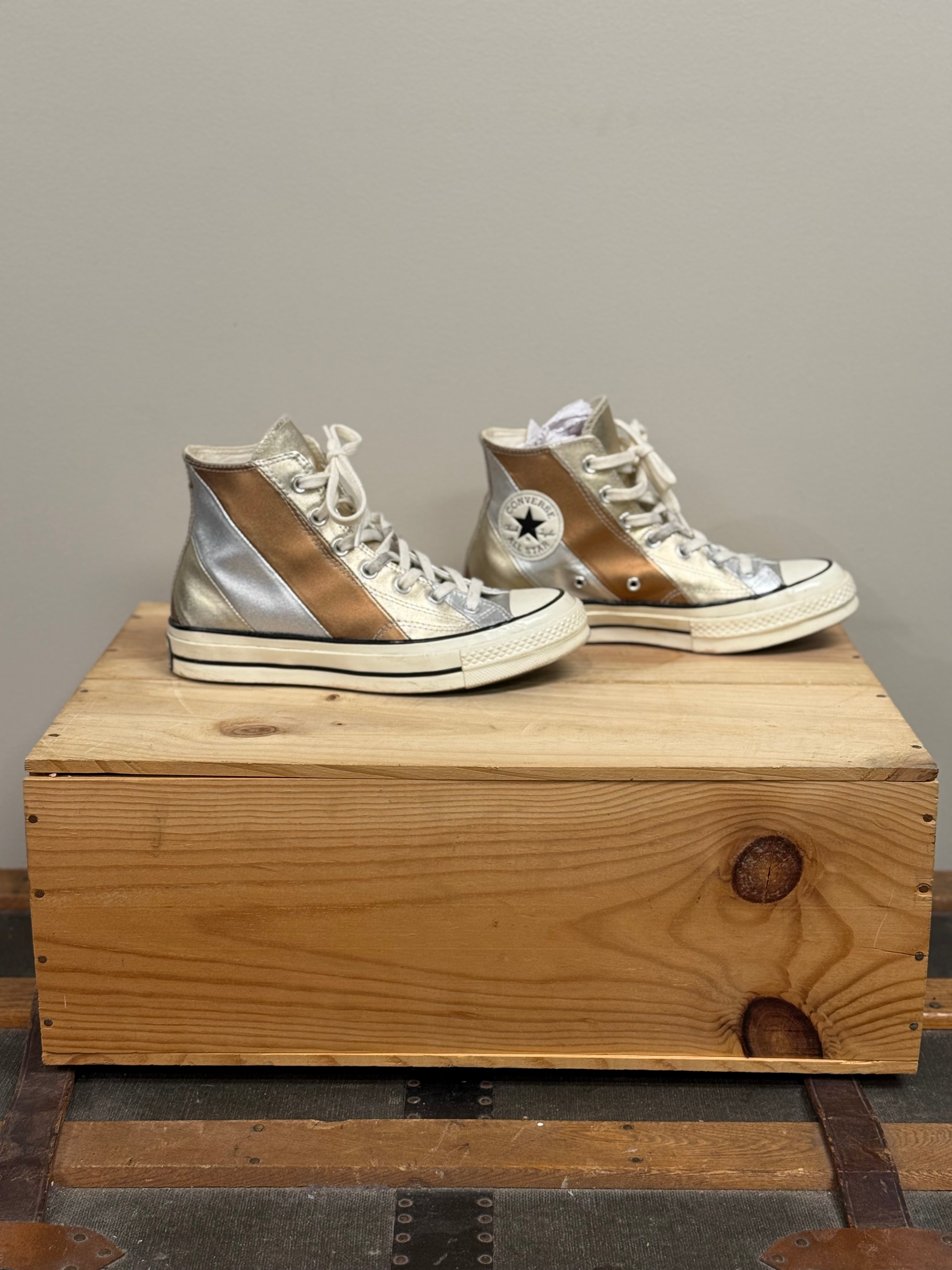 Converse metallic high tops
