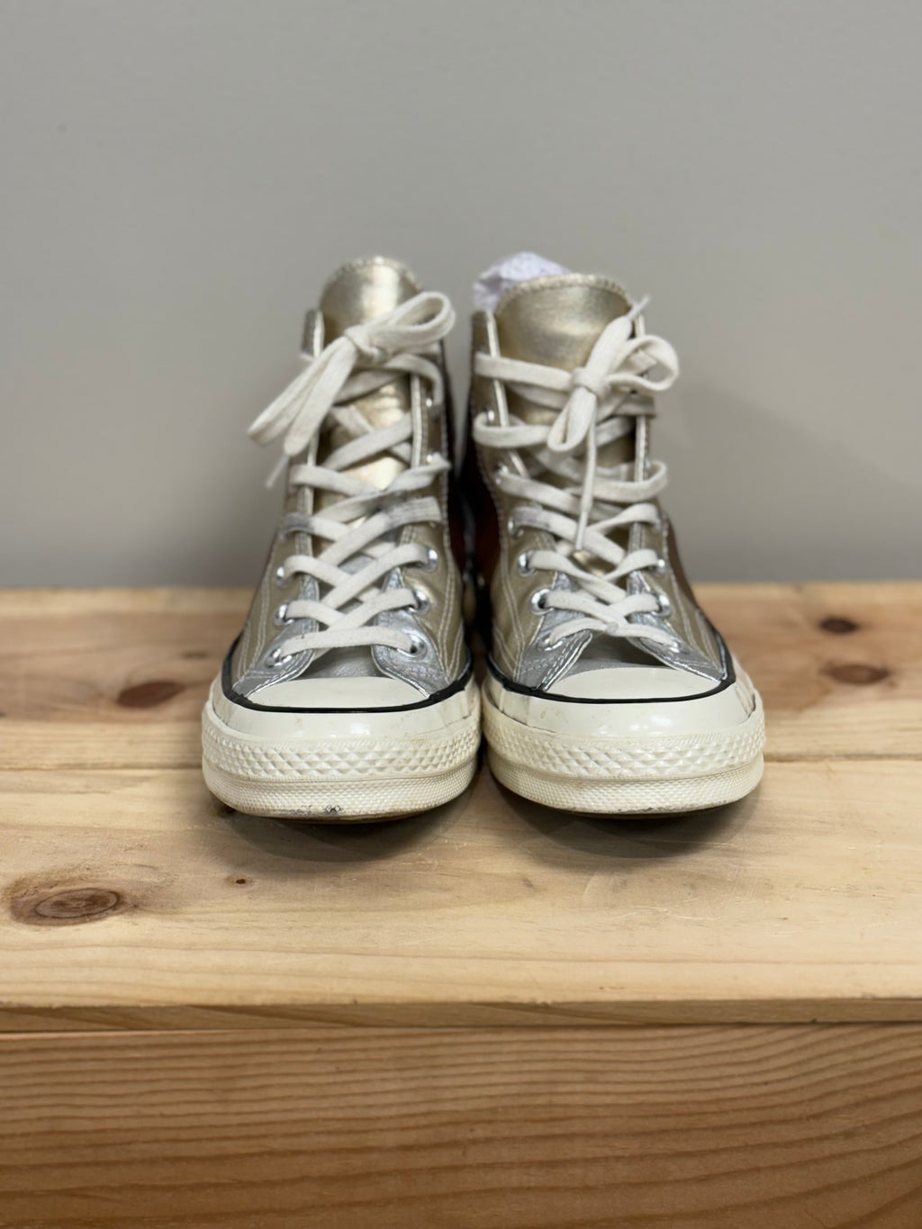 Converse metallic high tops