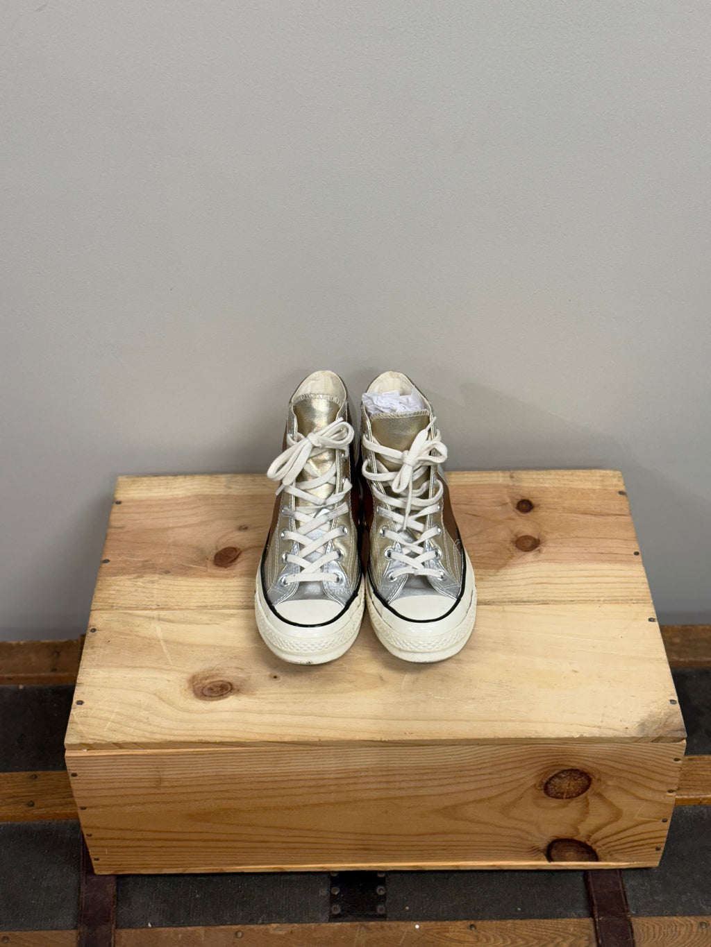 Converse metallic high tops