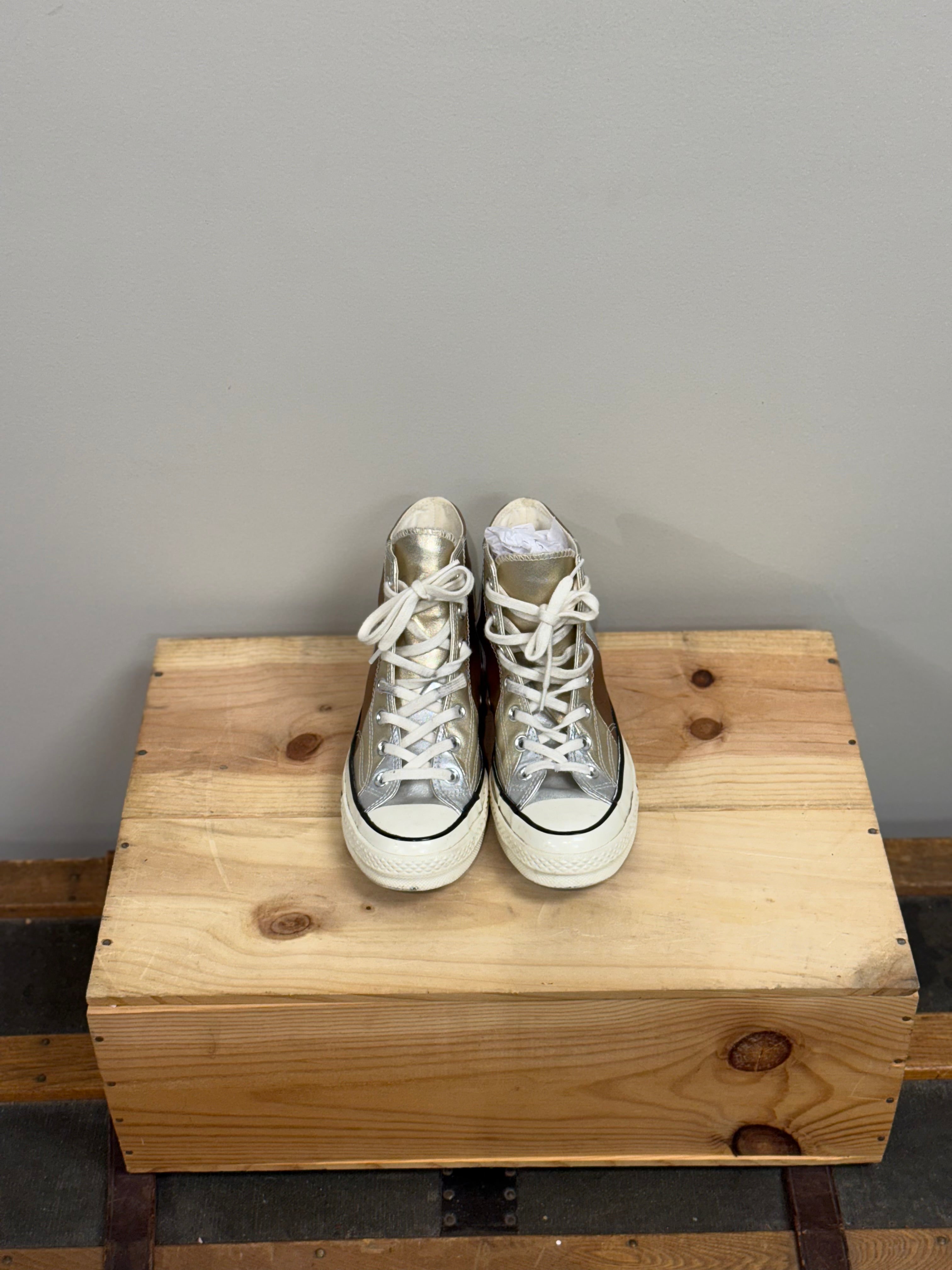 Converse metallic high tops