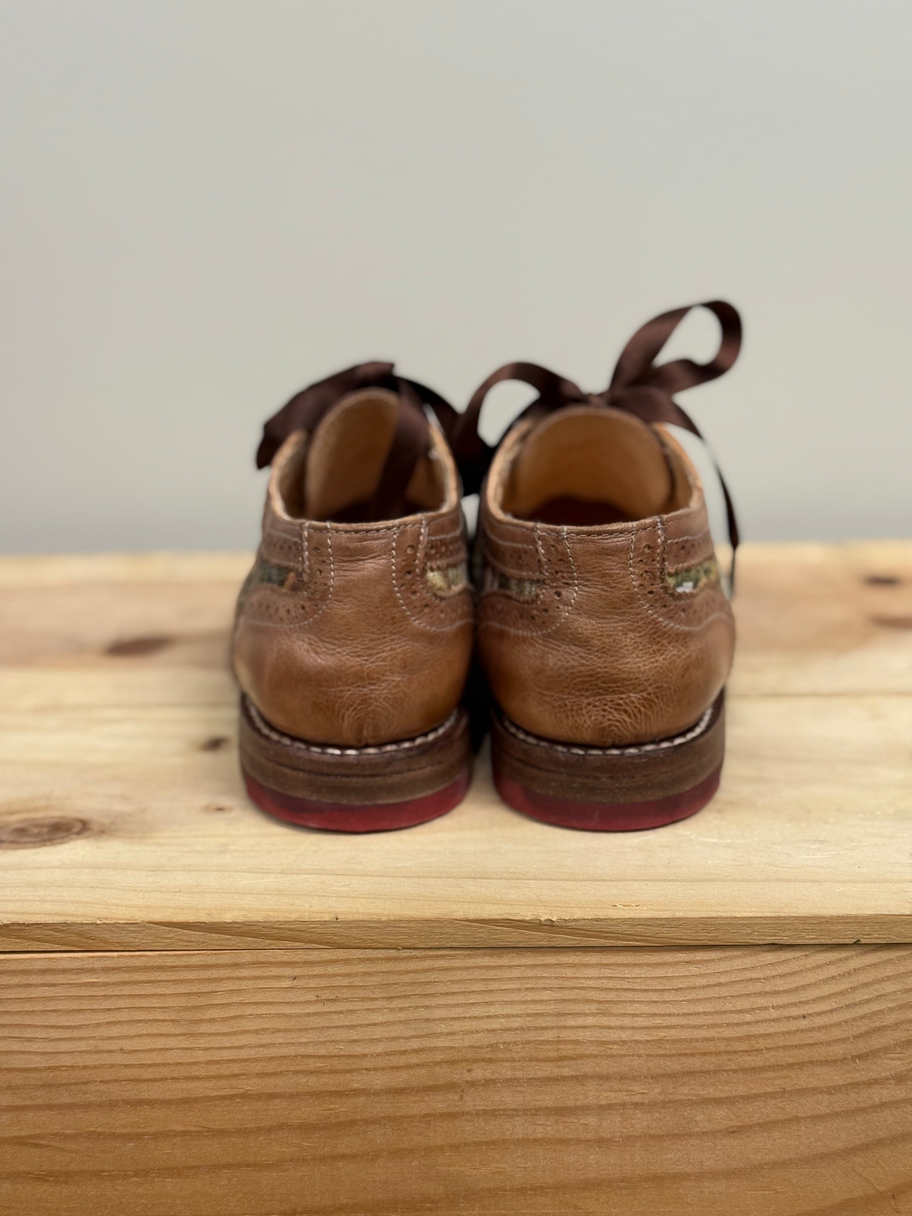 Oak Tree Farms NWOT Maude wingtip tapestry oxfords