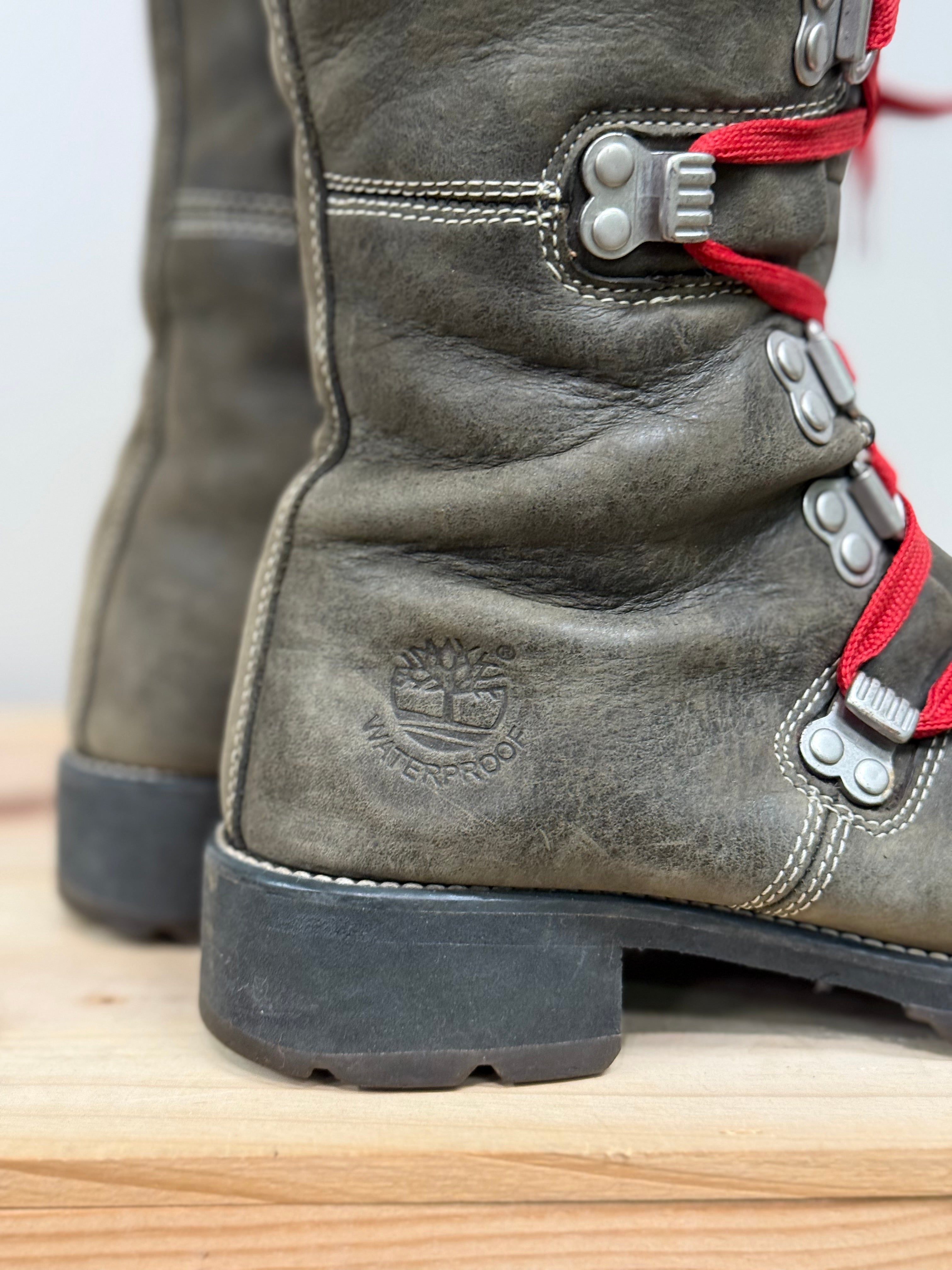 Timberland tall lace up combat boots