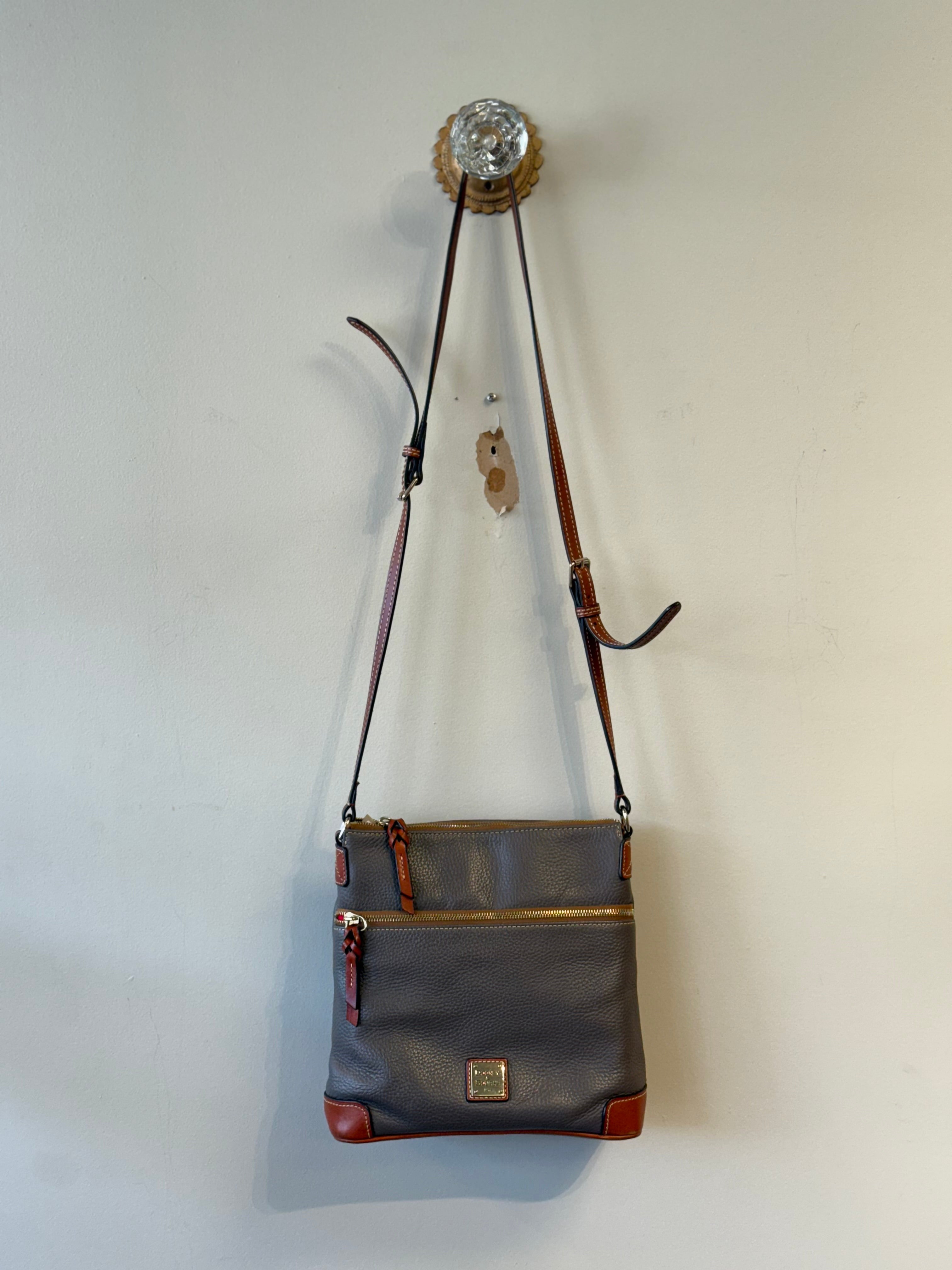 Dooney & Bourke pebble grain taupe crossbody
