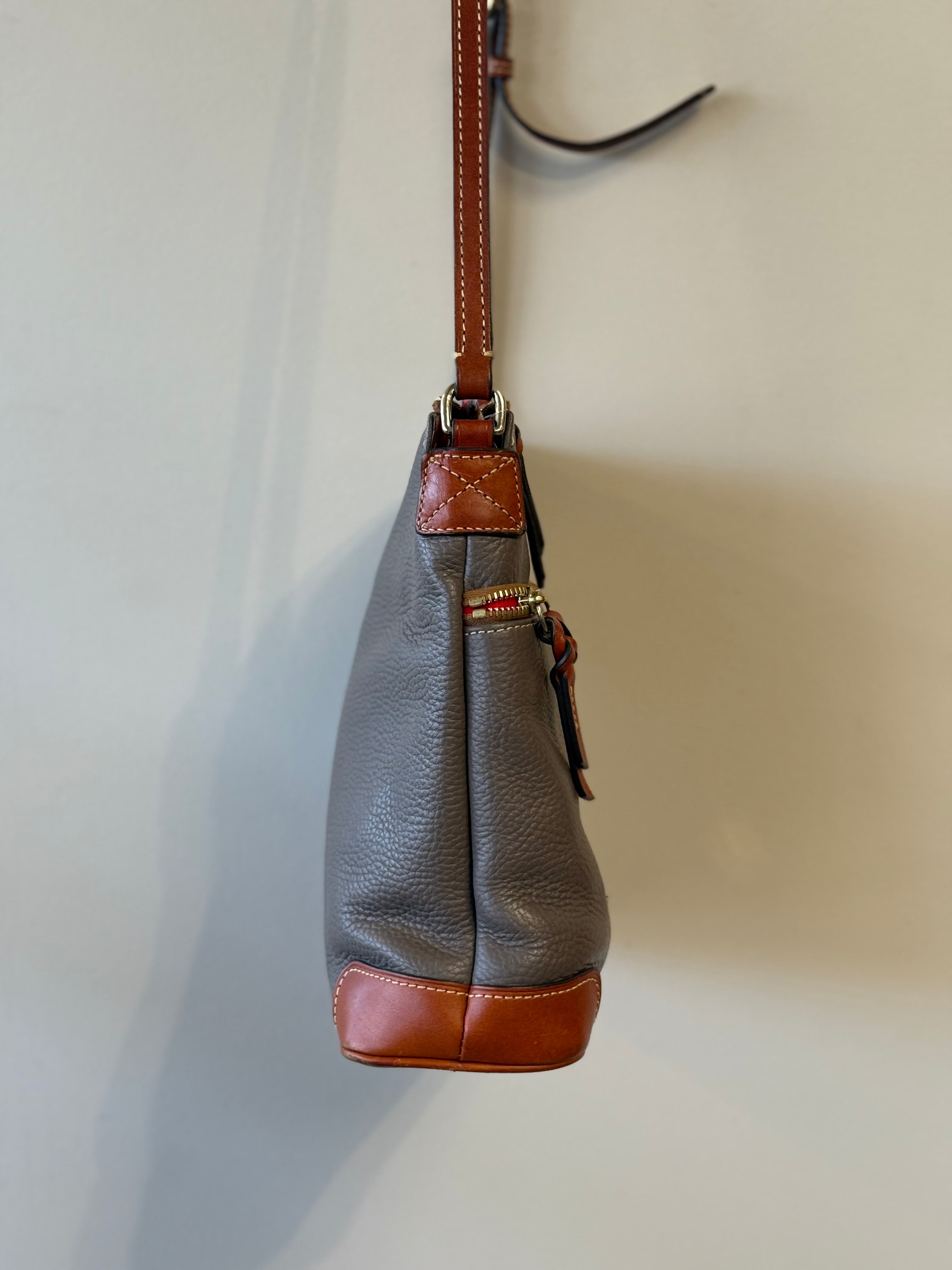 Dooney & Bourke pebble grain taupe crossbody