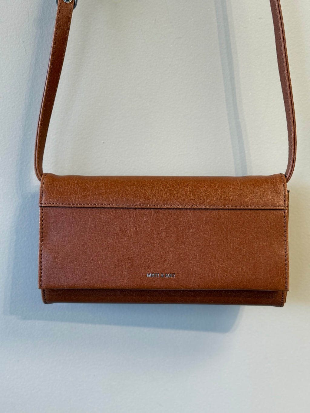 Matt & Nat brown Lette vegan leather wallet crossbody
