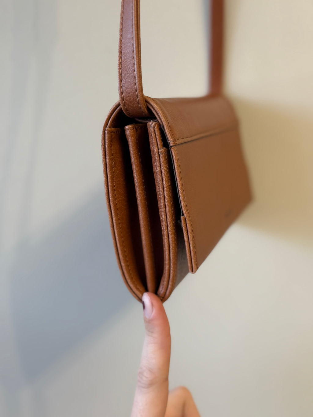 Matt & Nat brown Lette vegan leather wallet crossbody