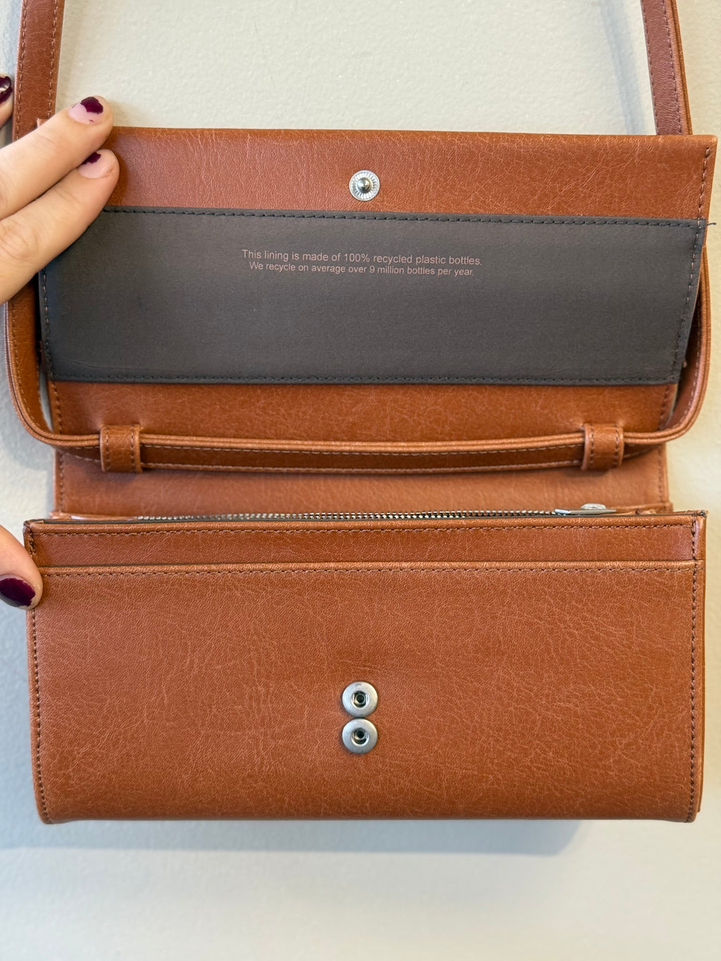 Matt & Nat brown Lette vegan leather wallet crossbody