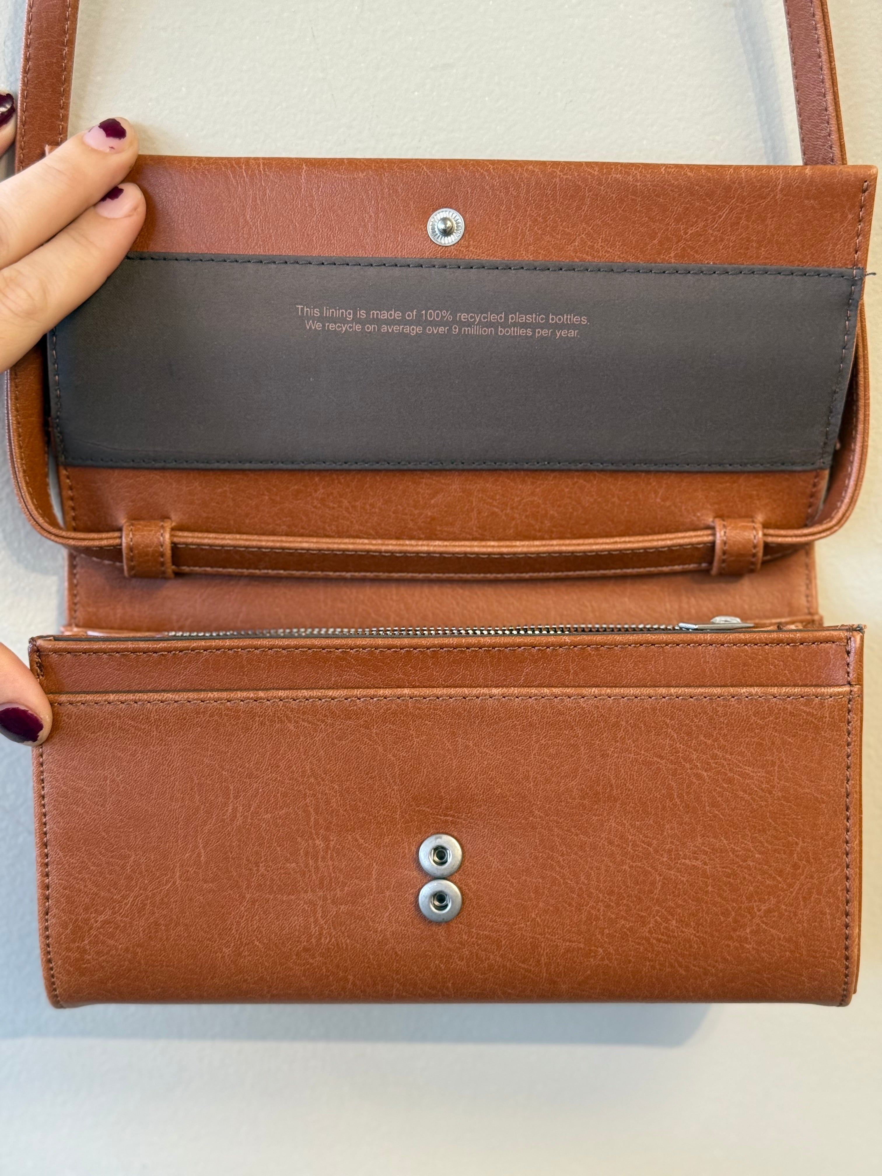 Matt & Nat brown Lette vegan leather wallet crossbody