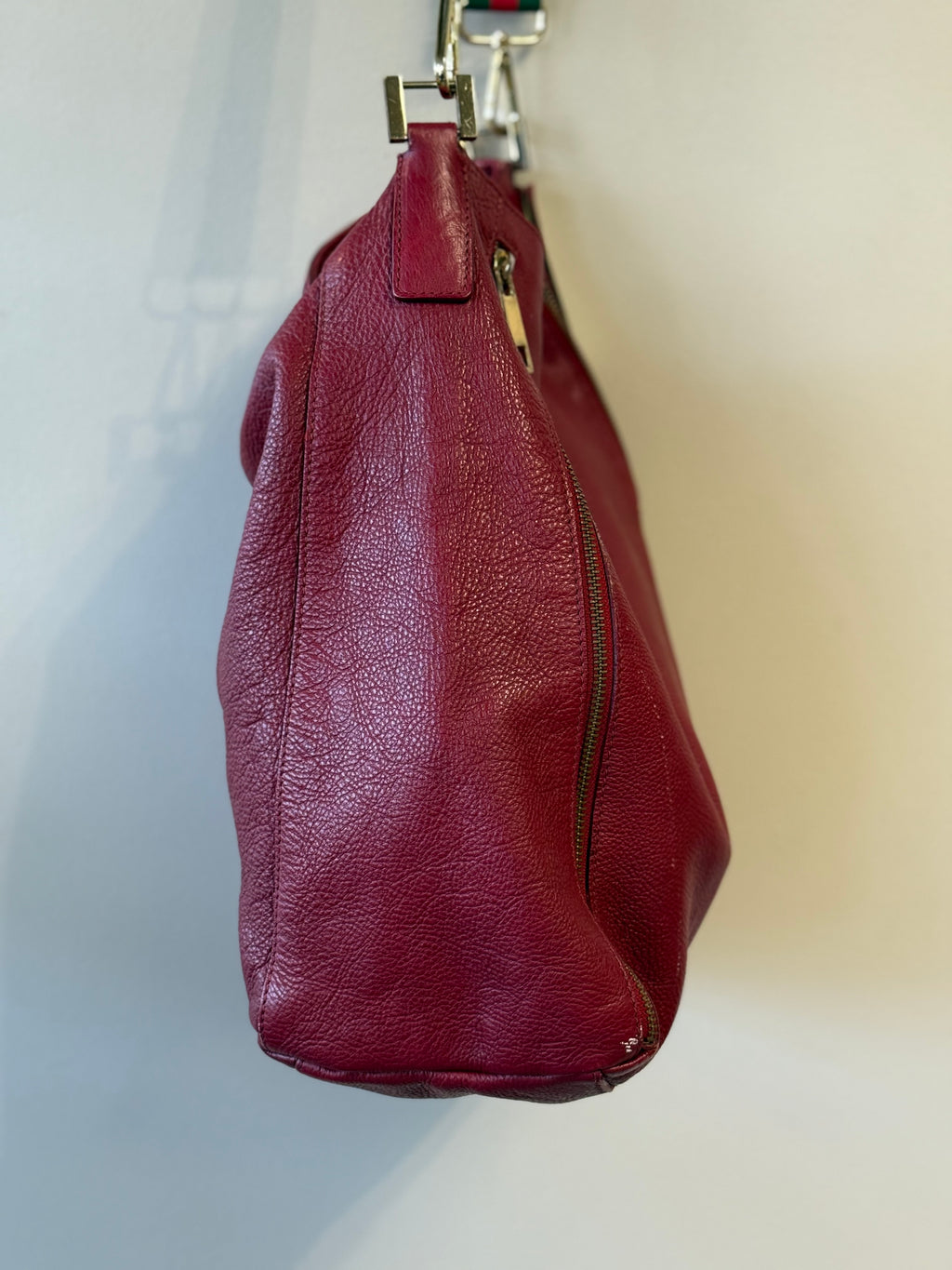 Varialle red leather cross body bag