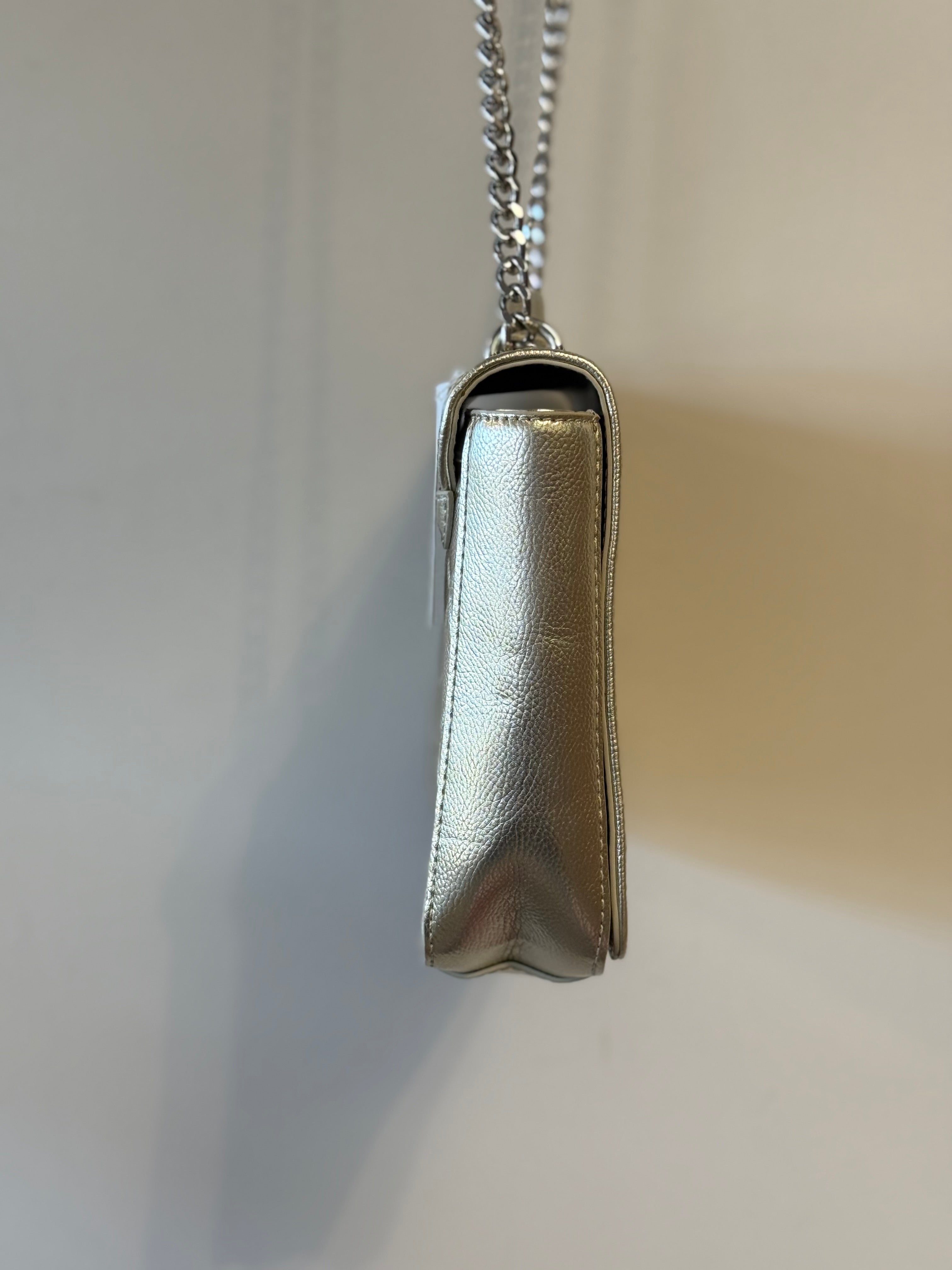 Love Moschino gold quilted shoulder bag