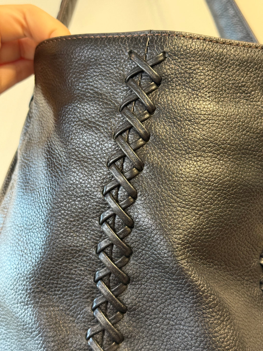 Oryany black leather hobo shoulder bag