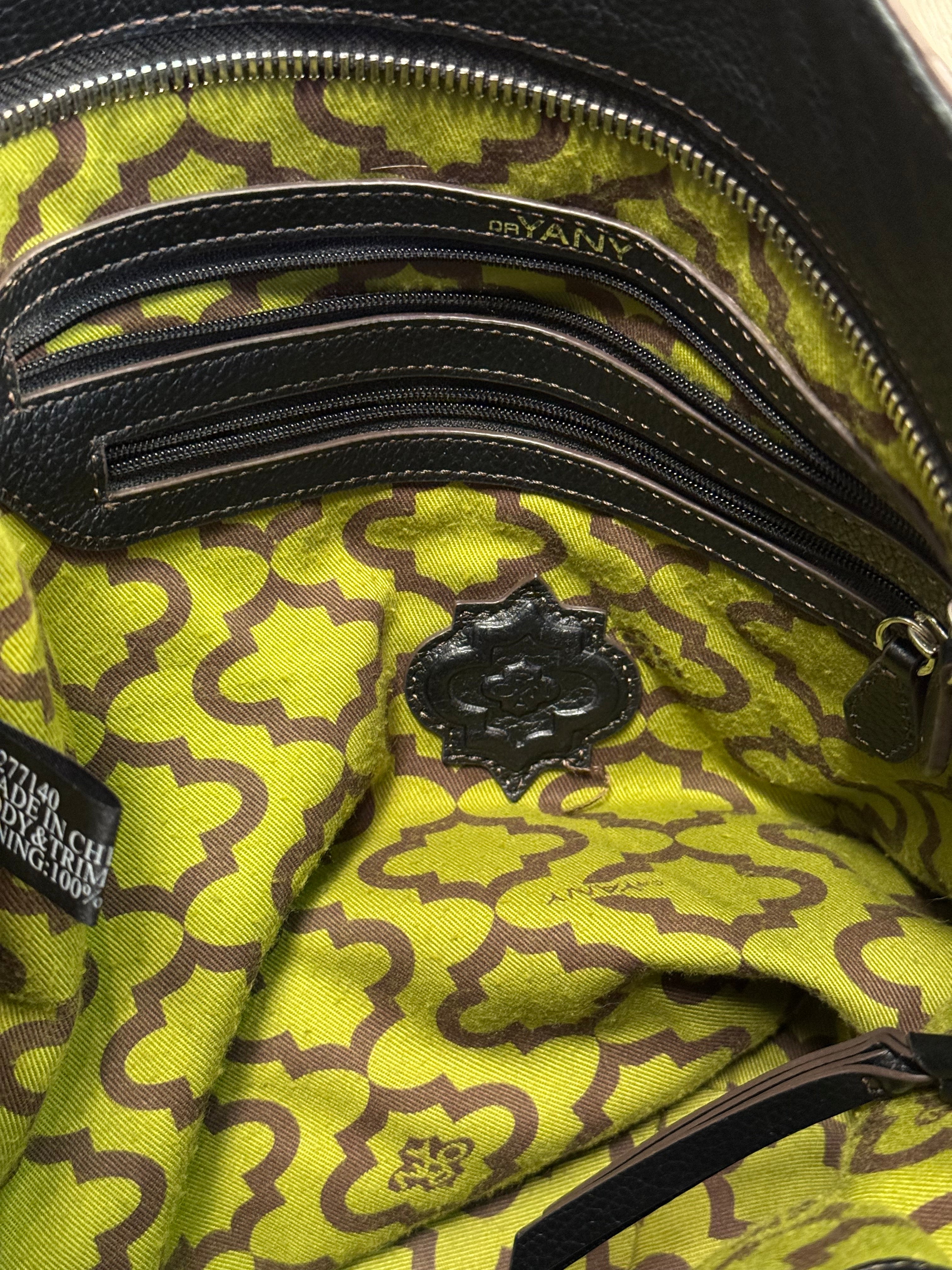 Oryany black leather hobo shoulder bag