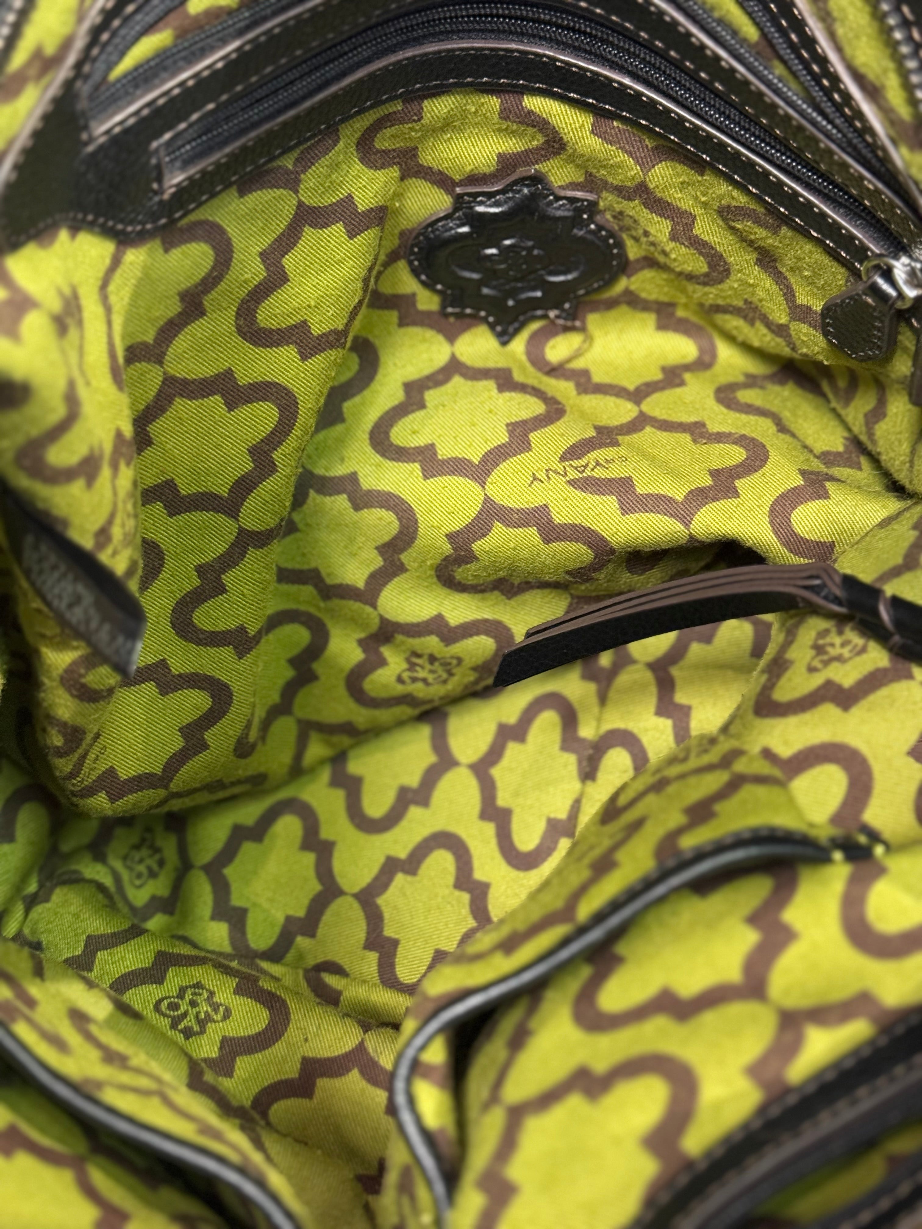 Oryany black leather hobo shoulder bag