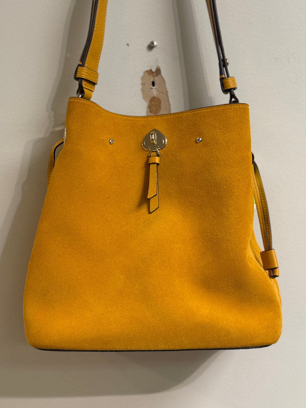 Kate Spade Marti large suede bucket bag