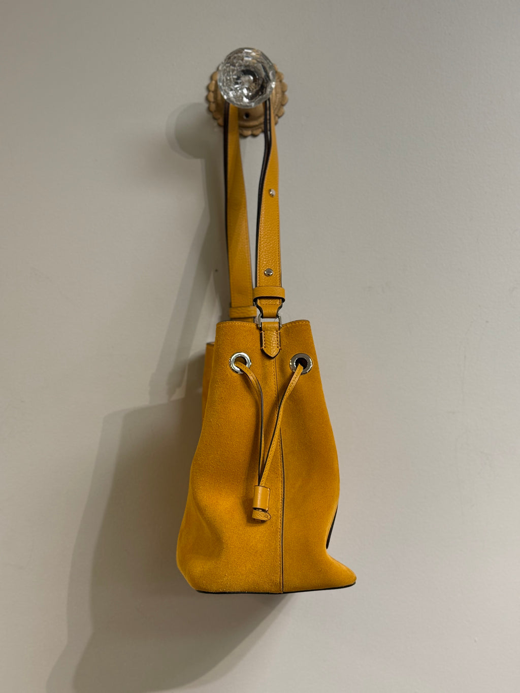 Kate Spade Marti large suede bucket bag