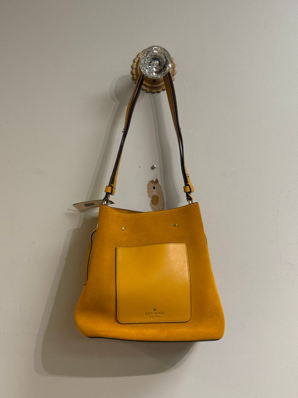Kate Spade Marti large suede bucket bag