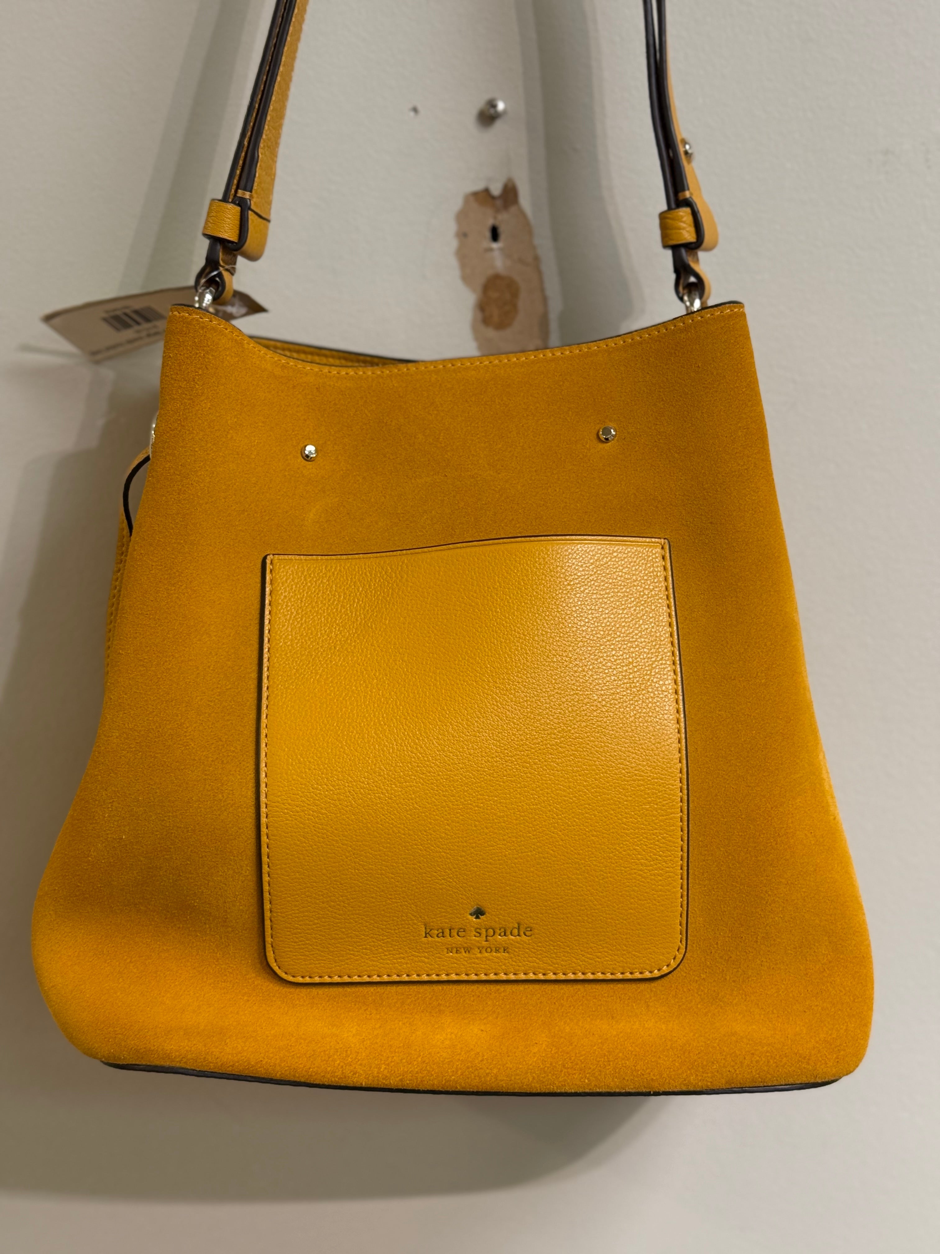 Kate Spade Marti large suede bucket bag