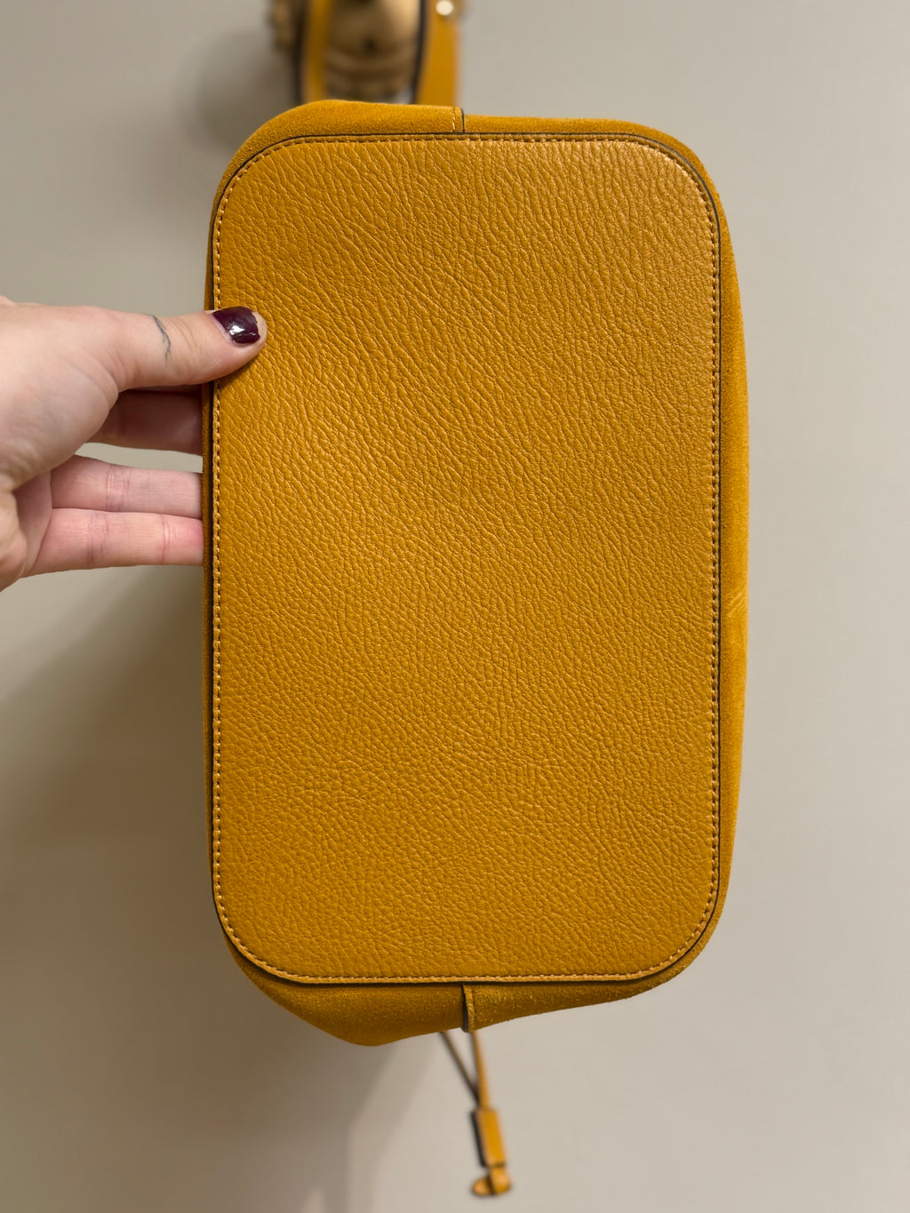 Kate Spade Marti large suede bucket bag