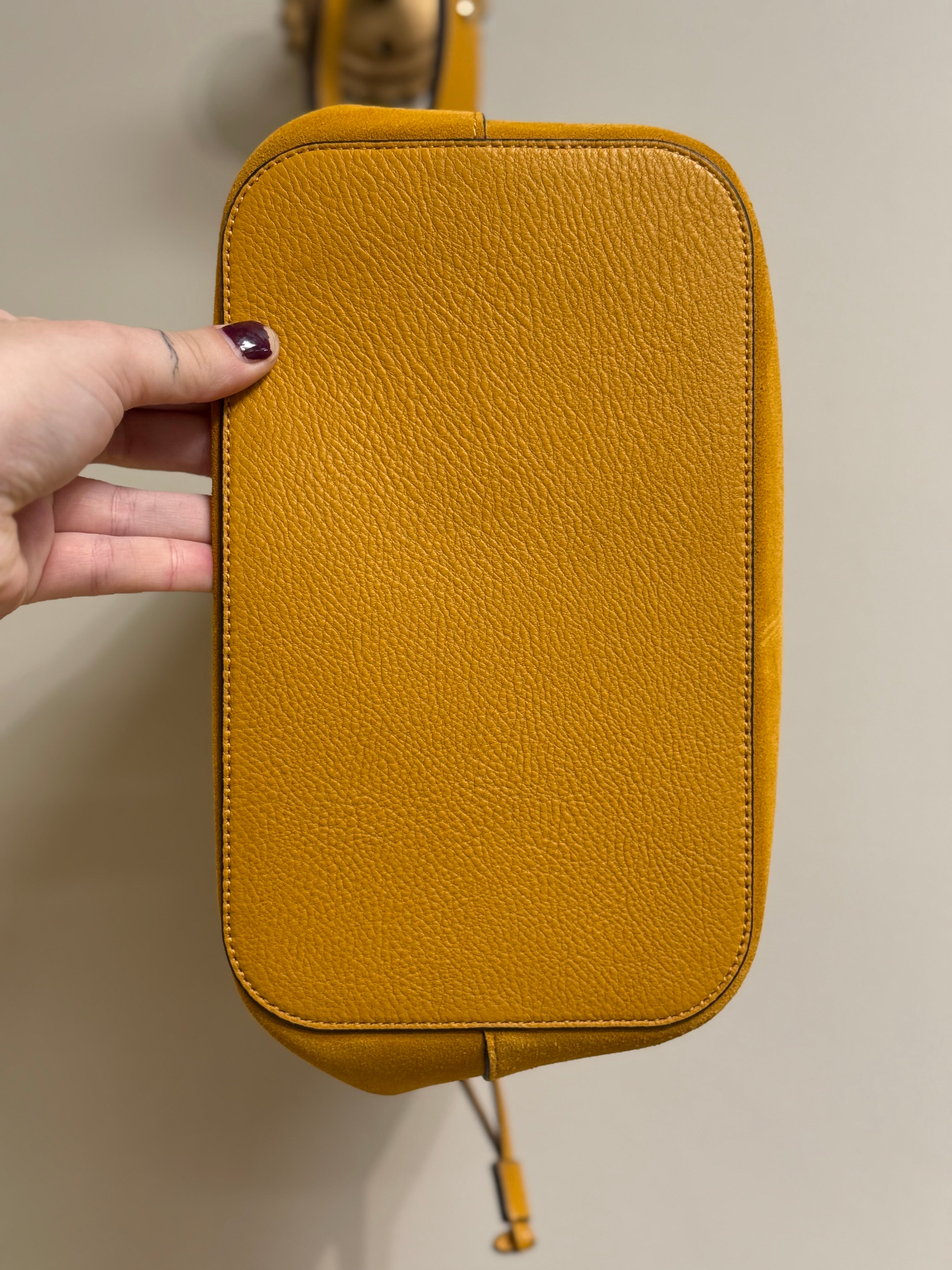 Kate Spade Marti large suede bucket bag