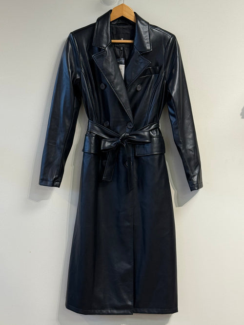7 Seven for all Mankind NWT black trench coat