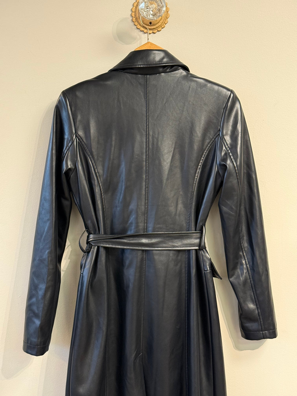 7 Seven for all Mankind NWT black trench coat