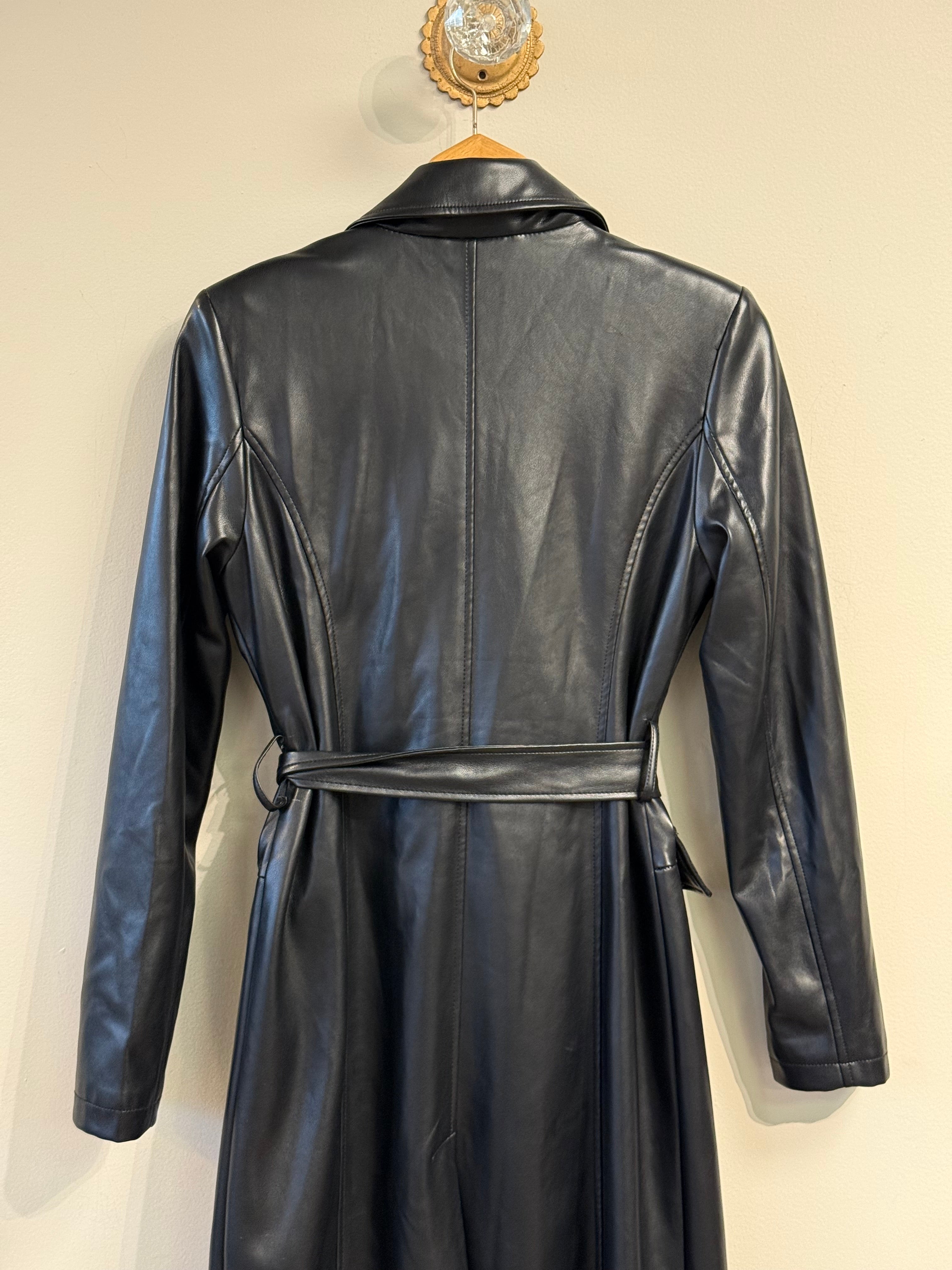 7 Seven for all Mankind NWT black trench coat