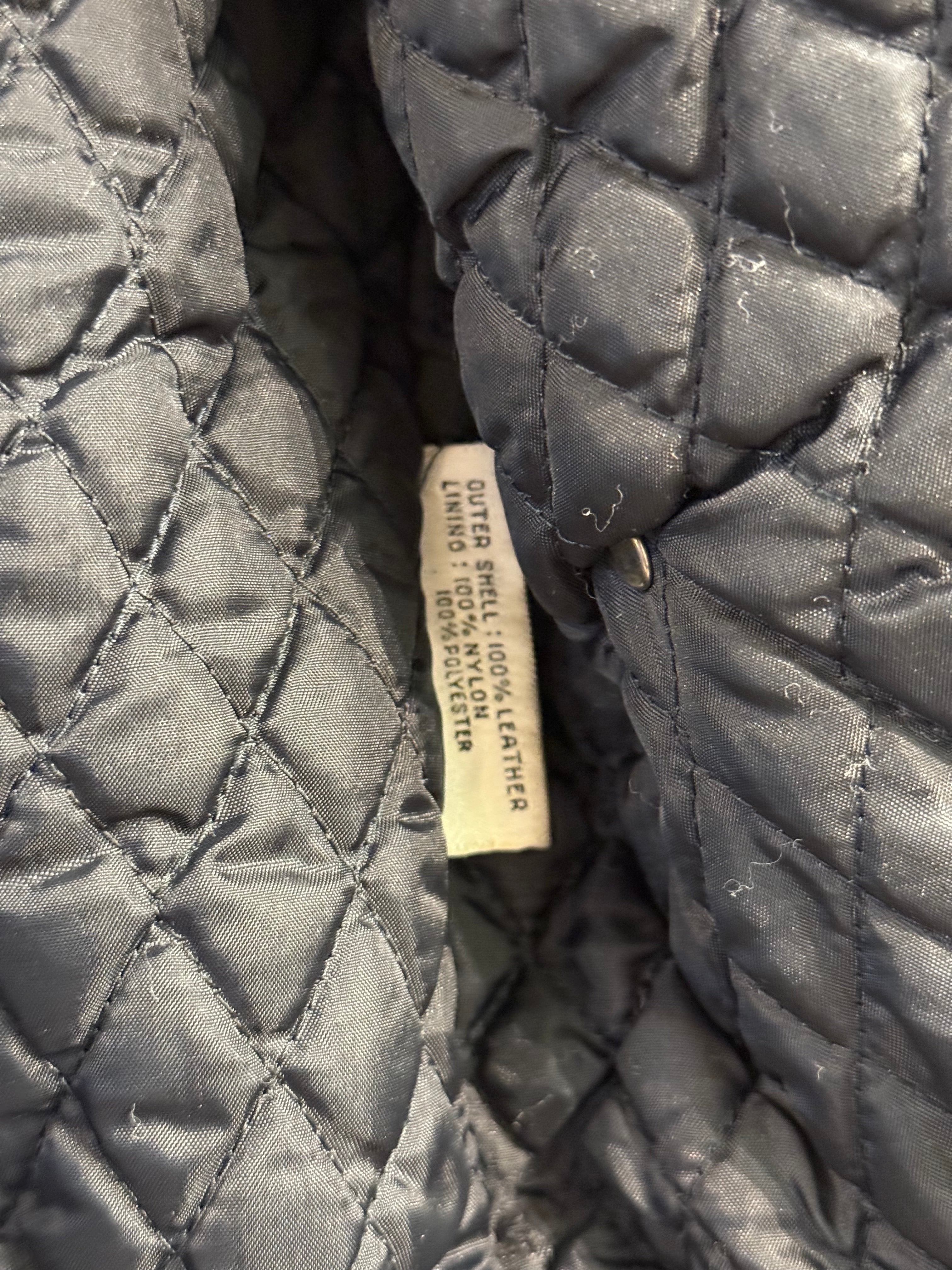 Verducci fringe leather jacket w/ skull belt made in Korea